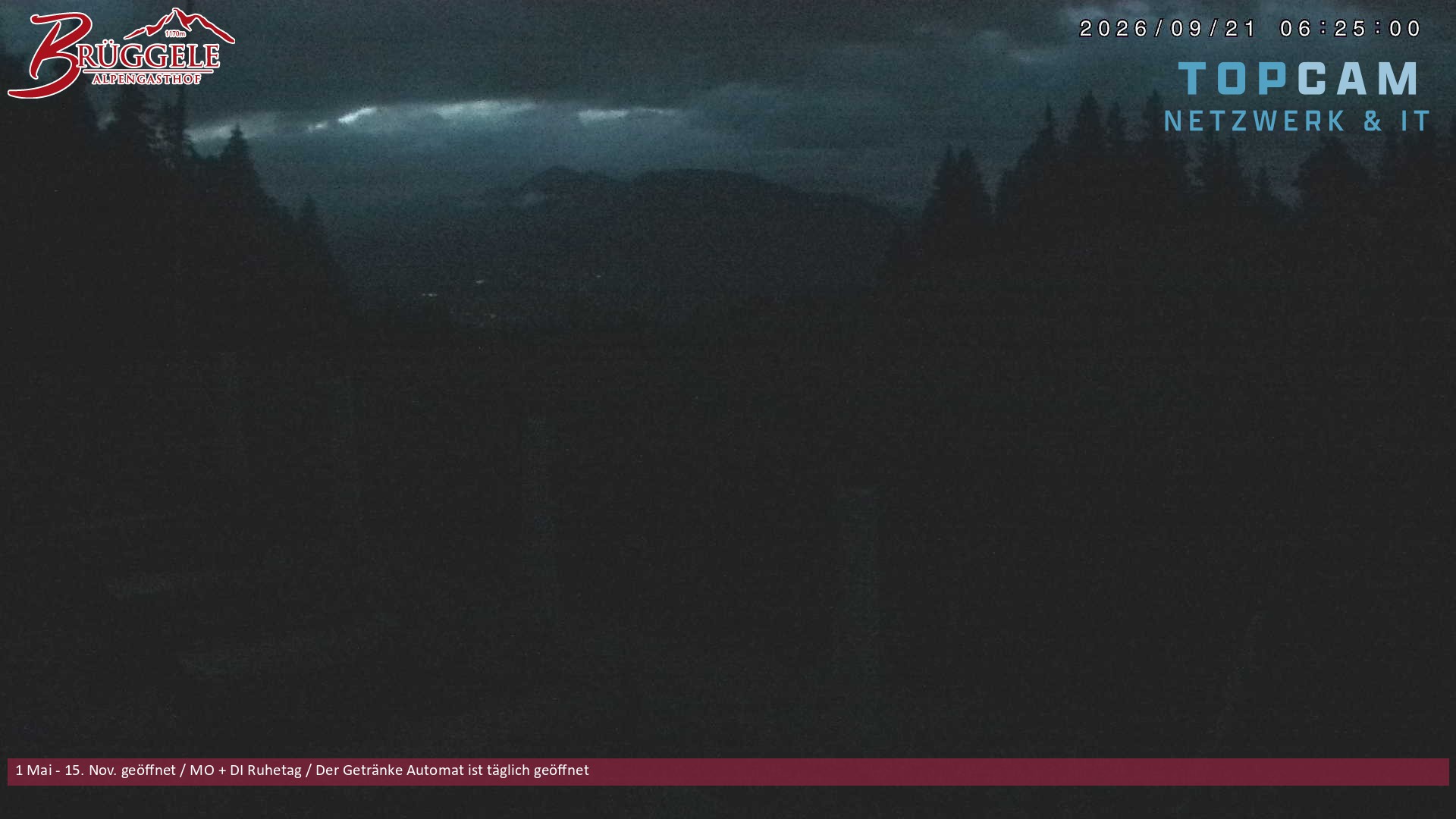 Archiv Foto Webcam Alberschwende, Alpengasthof Brüggele