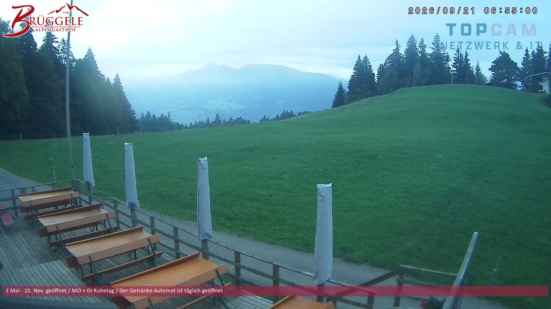 Archiv Foto Webcam Alberschwende, Alpengasthof Brüggele