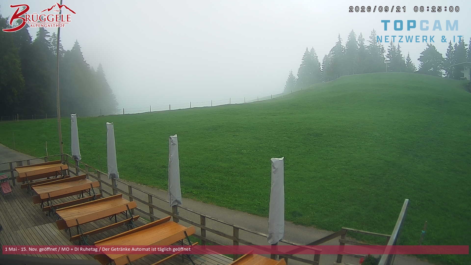 Archiv Foto Webcam Alberschwende, Alpengasthof Brüggele