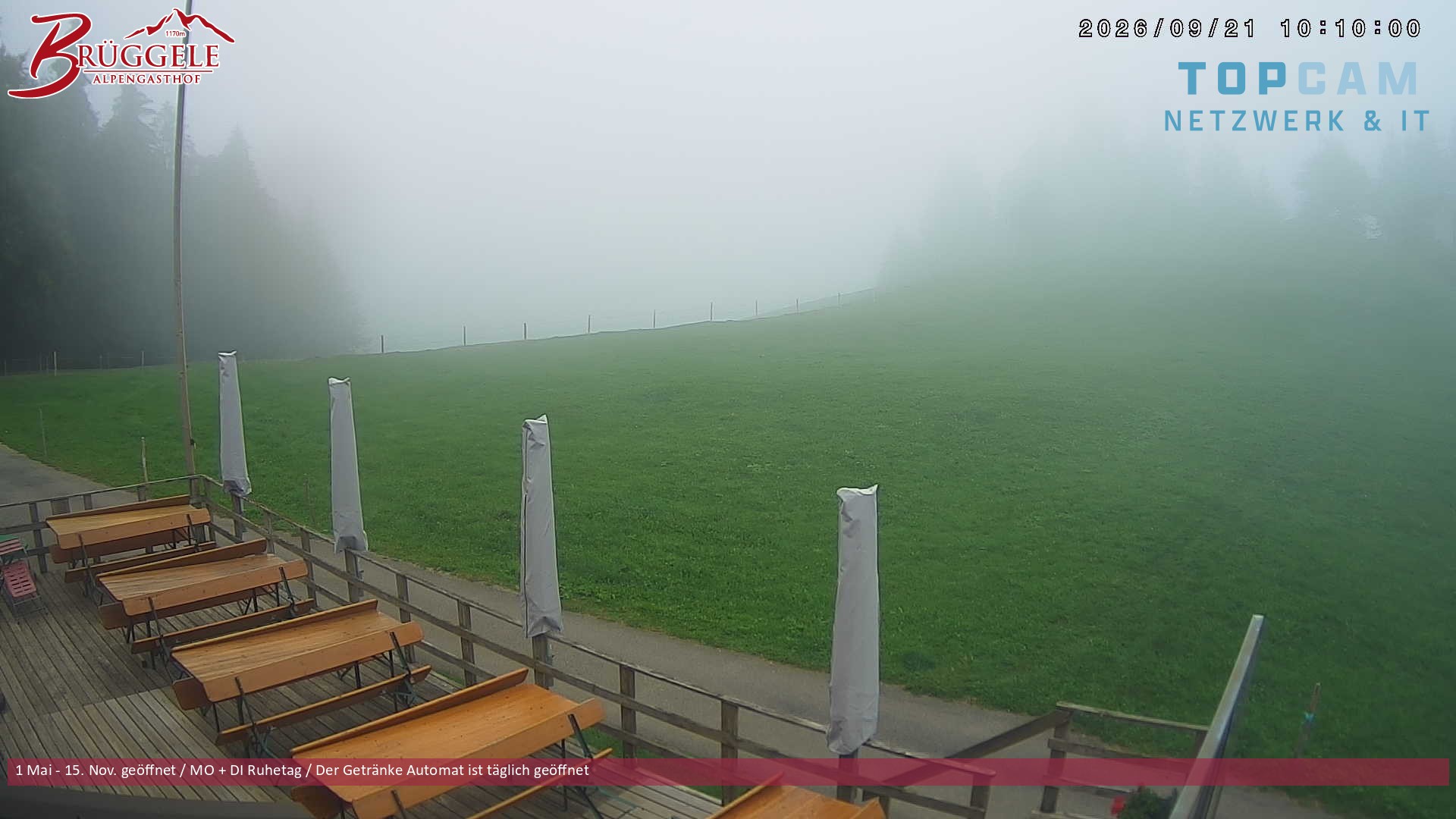 Archiv Foto Webcam Alberschwende, Alpengasthof Brüggele