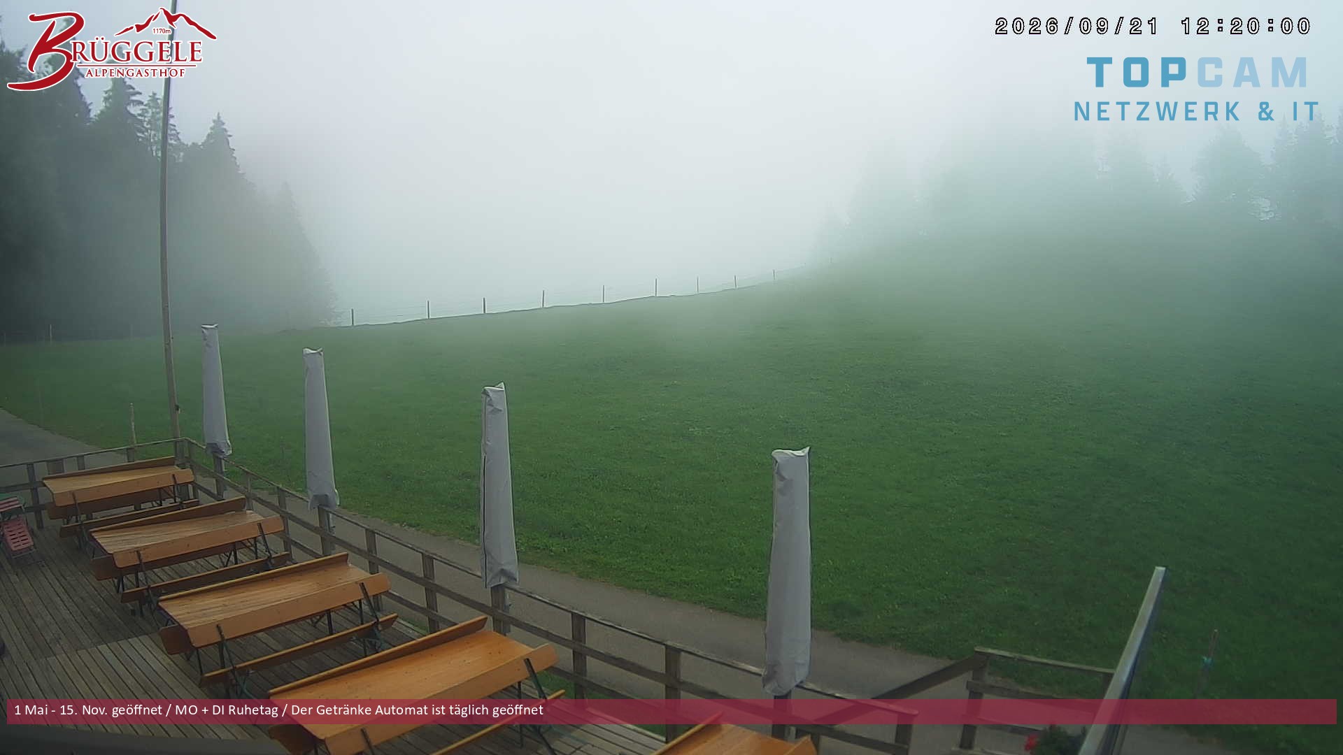 Archiv Foto Webcam Alberschwende, Alpengasthof Brüggele