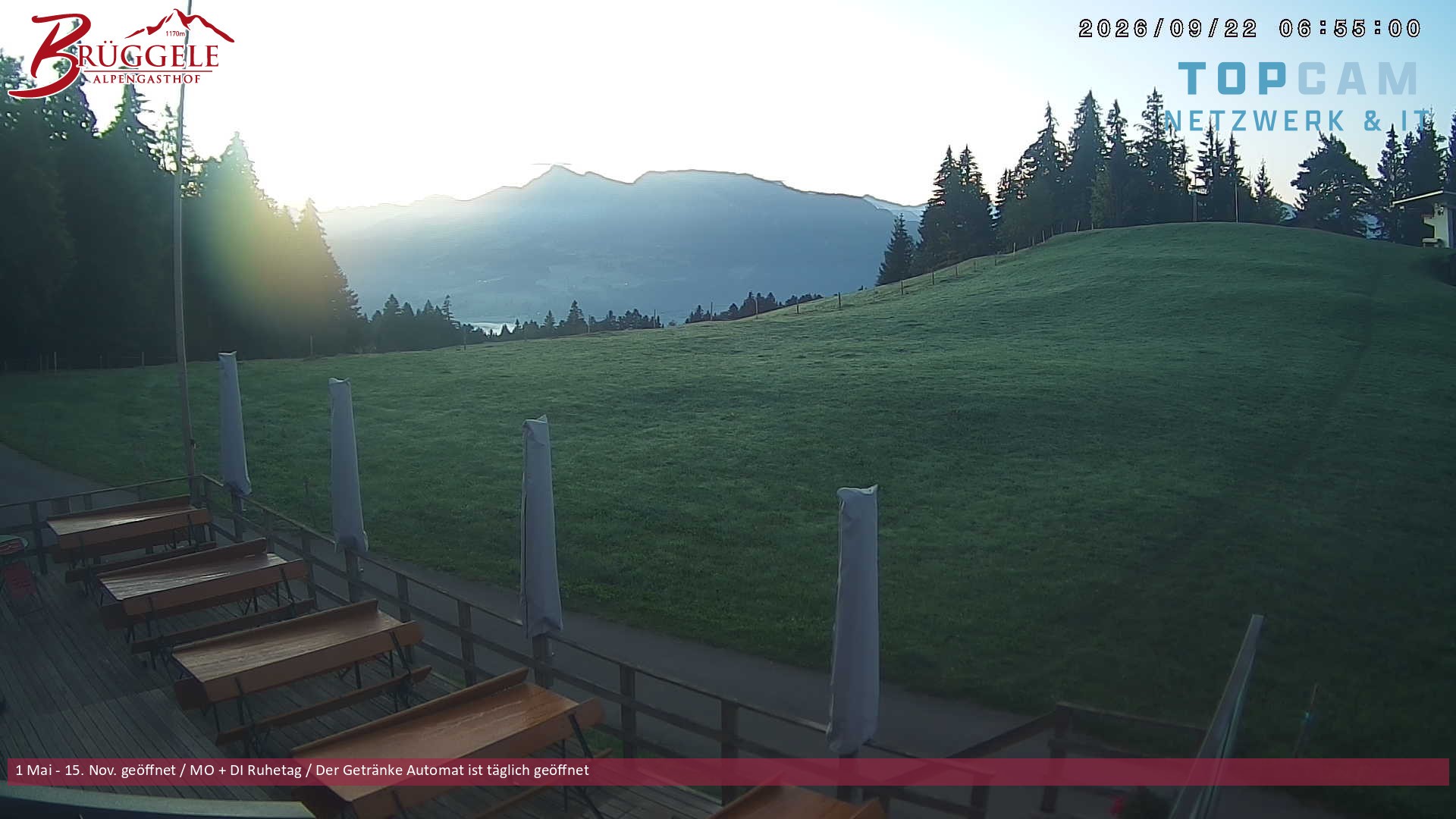 Archiv Foto Webcam Alberschwende, Alpengasthof Brüggele