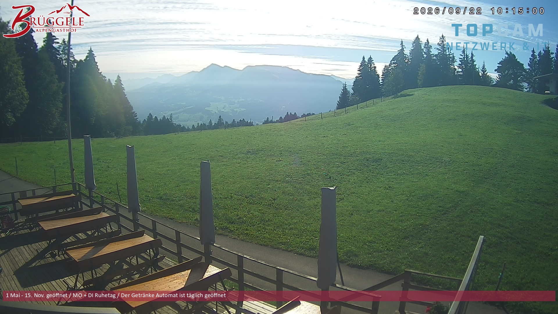 Archiv Foto Webcam Alberschwende, Alpengasthof Brüggele
