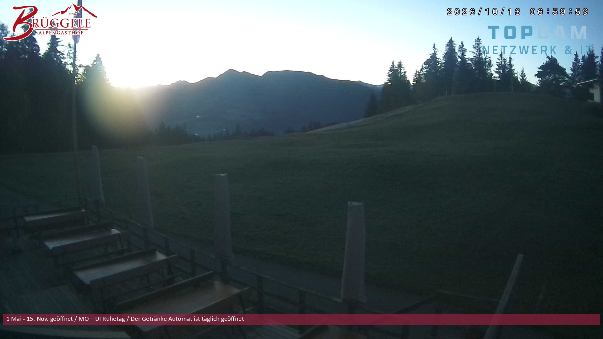 Archiv Foto Webcam Alberschwende, Alpengasthof Brüggele