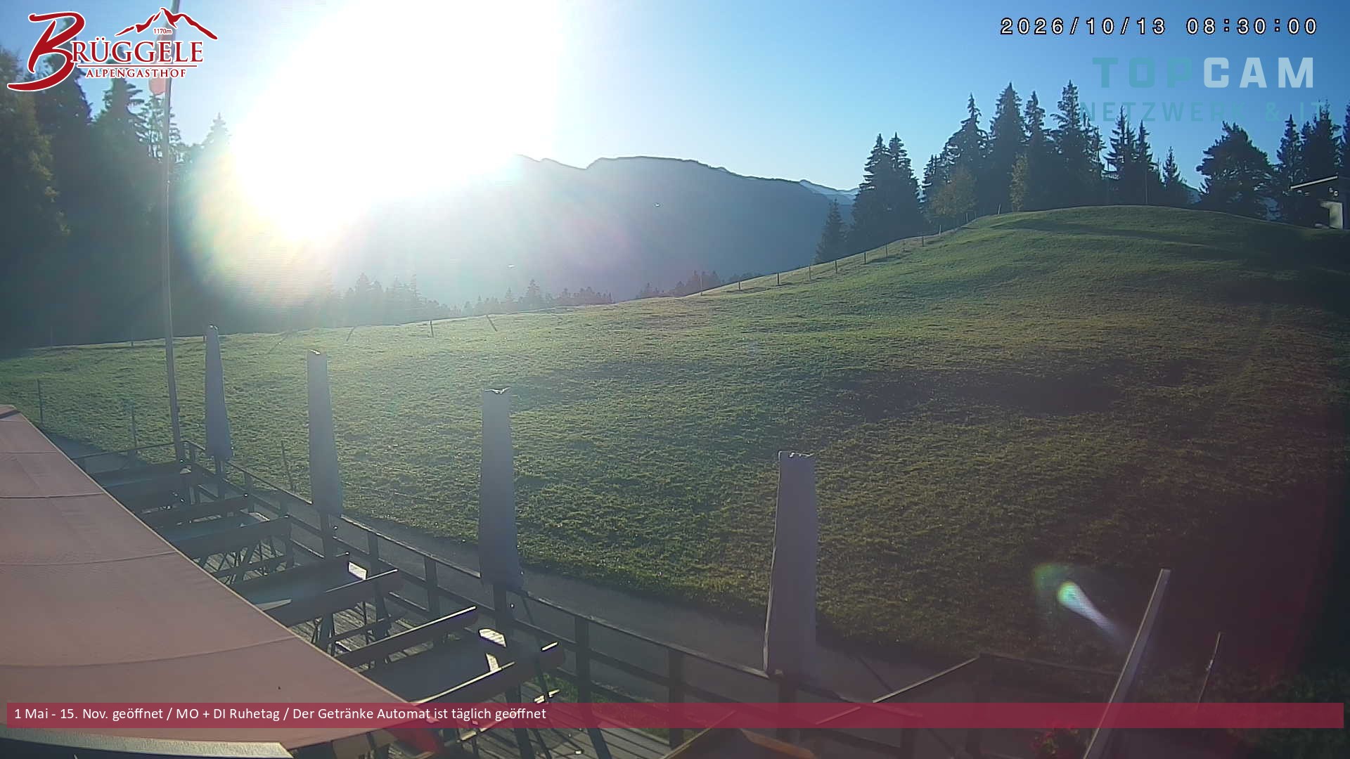 Archiv Foto Webcam Alberschwende, Alpengasthof Brüggele