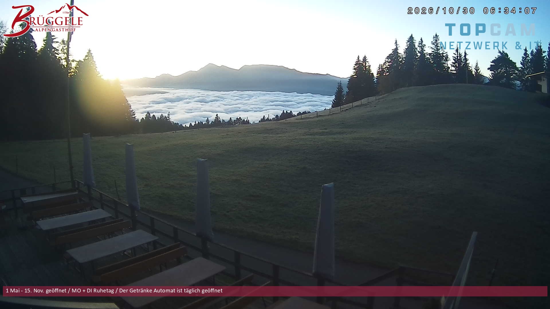 Archiv Foto Webcam Alberschwende, Alpengasthof Brüggele