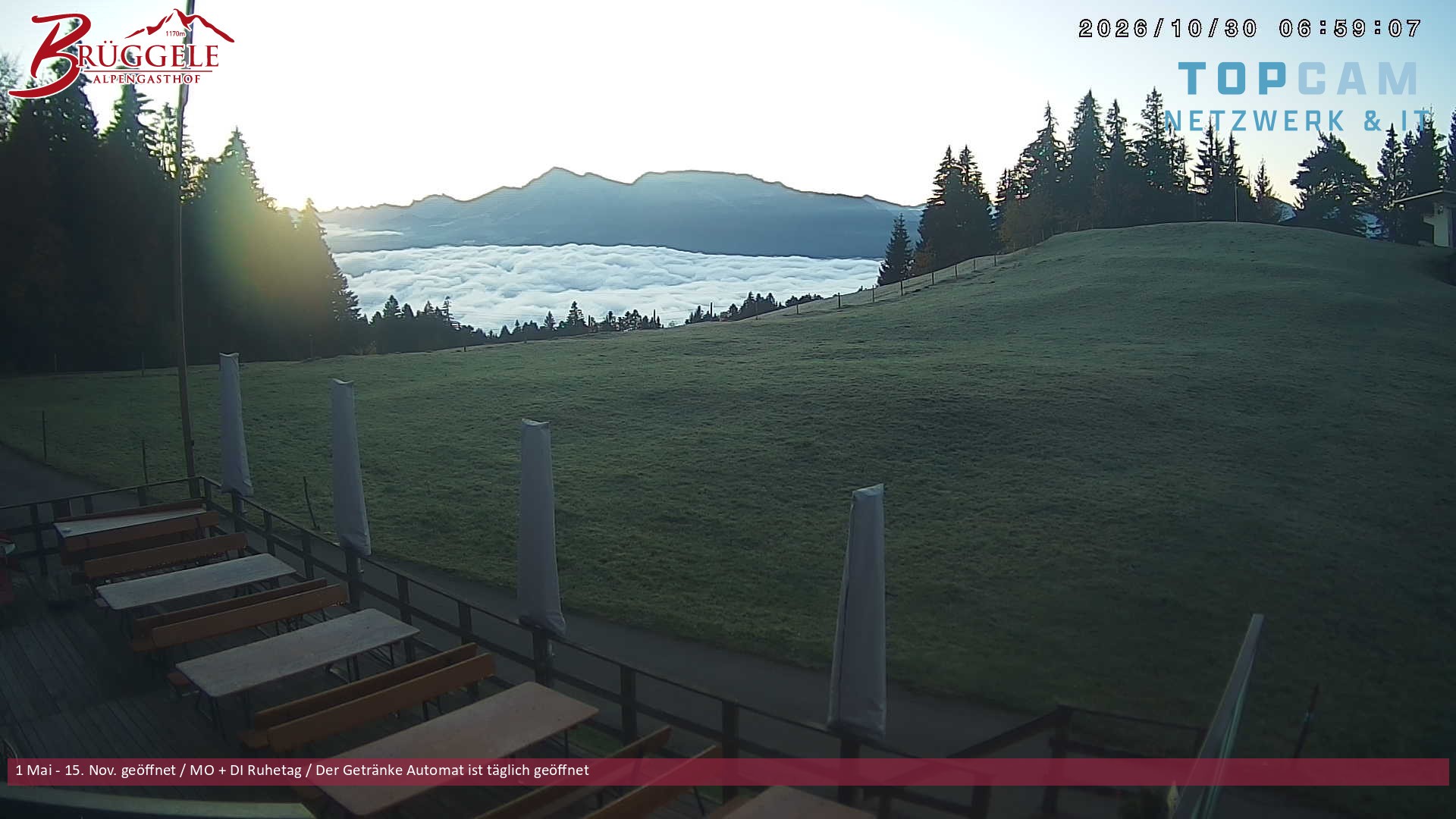 Archiv Foto Webcam Alberschwende, Alpengasthof Brüggele