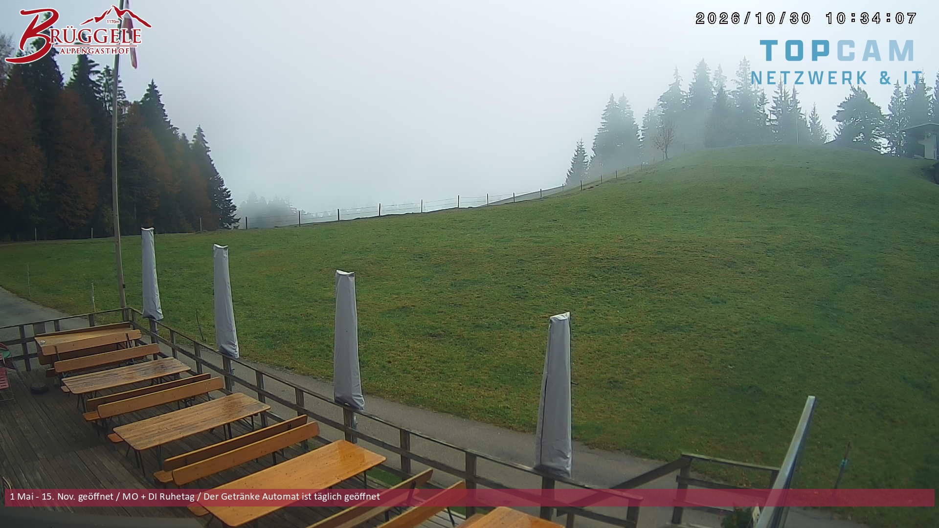 Archiv Foto Webcam Alberschwende, Alpengasthof Brüggele