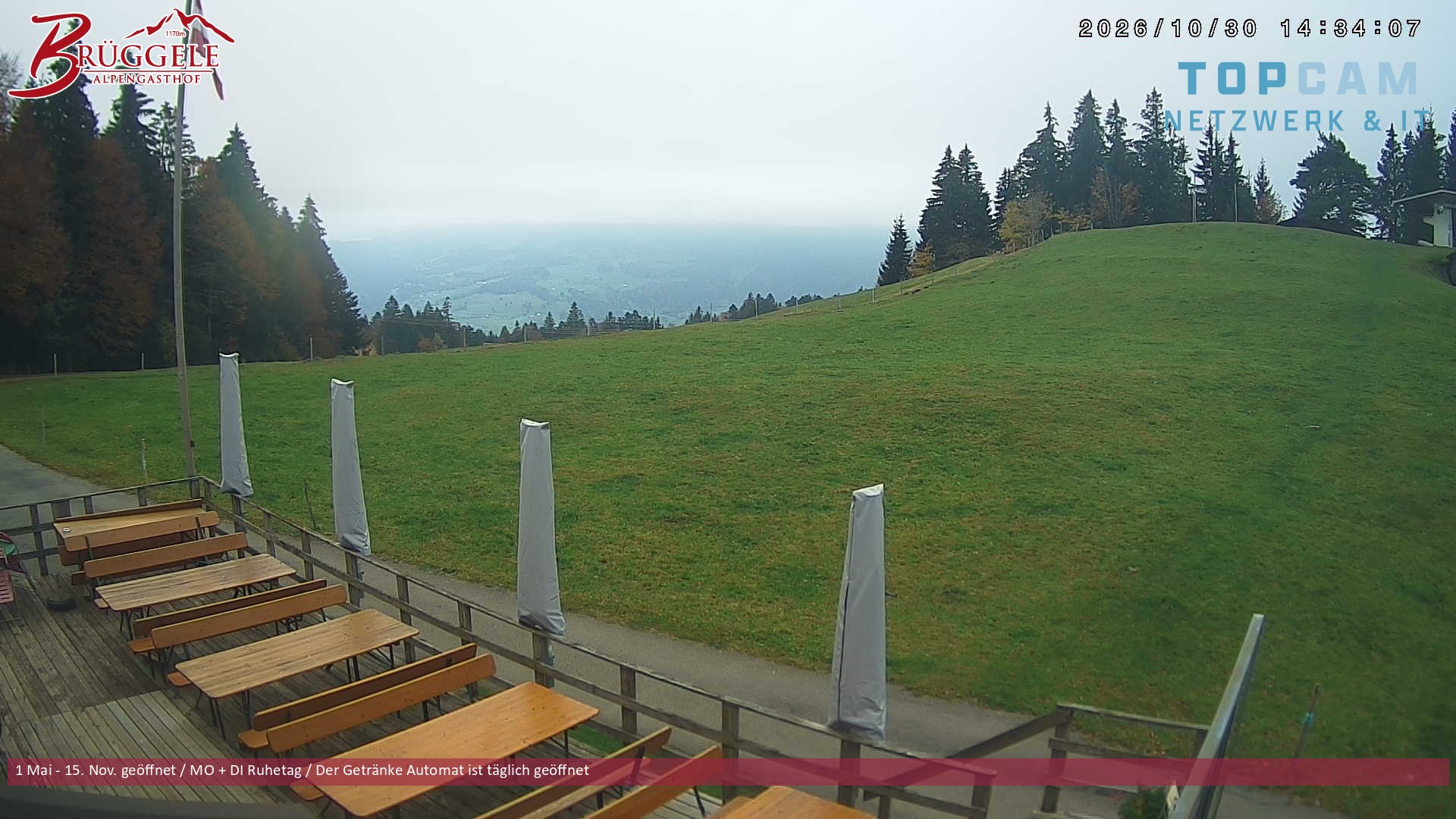 Archiv Foto Webcam Alberschwende, Alpengasthof Brüggele