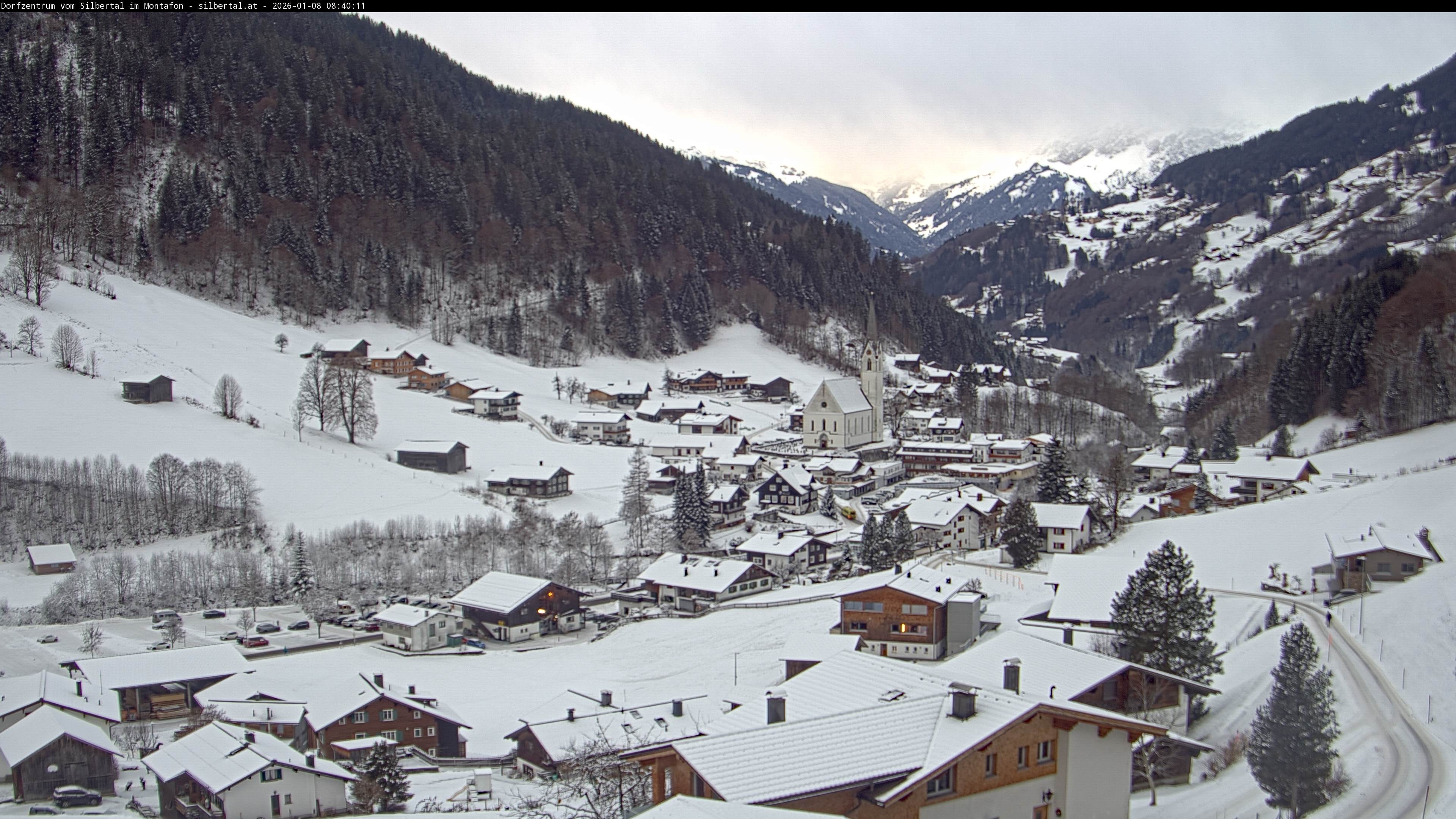 Archiv Foto Webcam Blick auf Silbertal, Vorarlberg