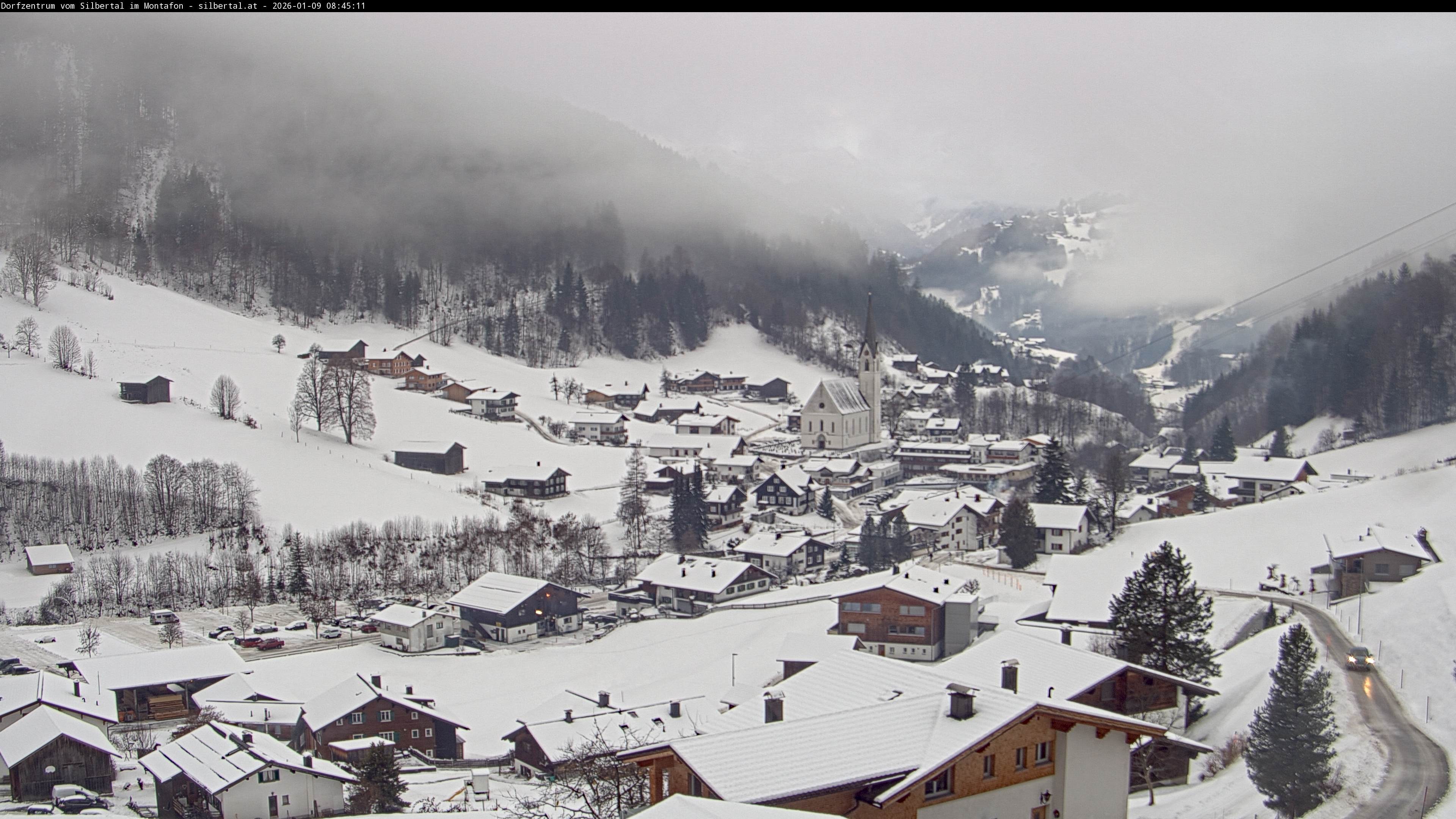Archiv Foto Webcam Blick auf Silbertal, Vorarlberg