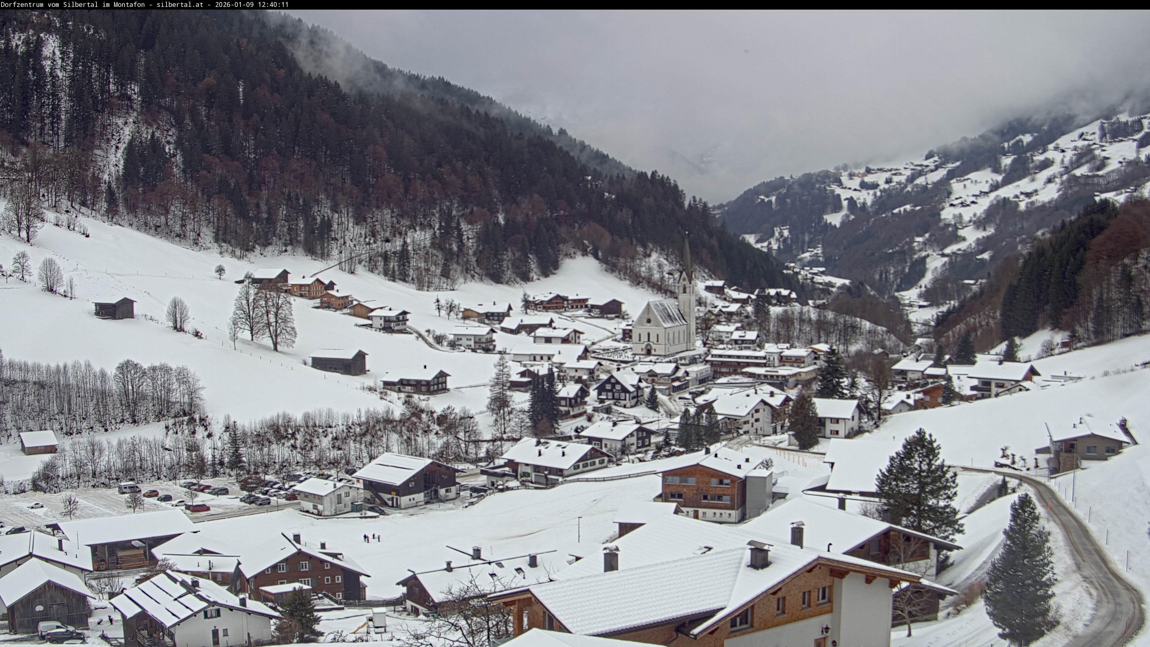 Archiv Foto Webcam Blick auf Silbertal, Vorarlberg