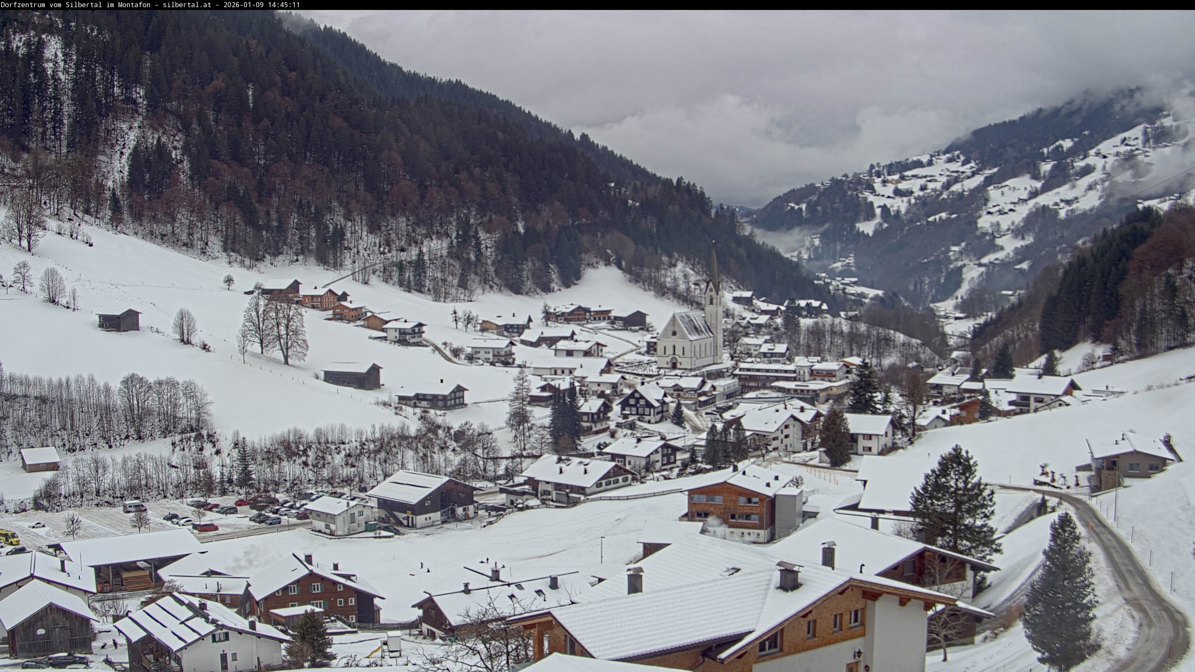 Archiv Foto Webcam Blick auf Silbertal, Vorarlberg