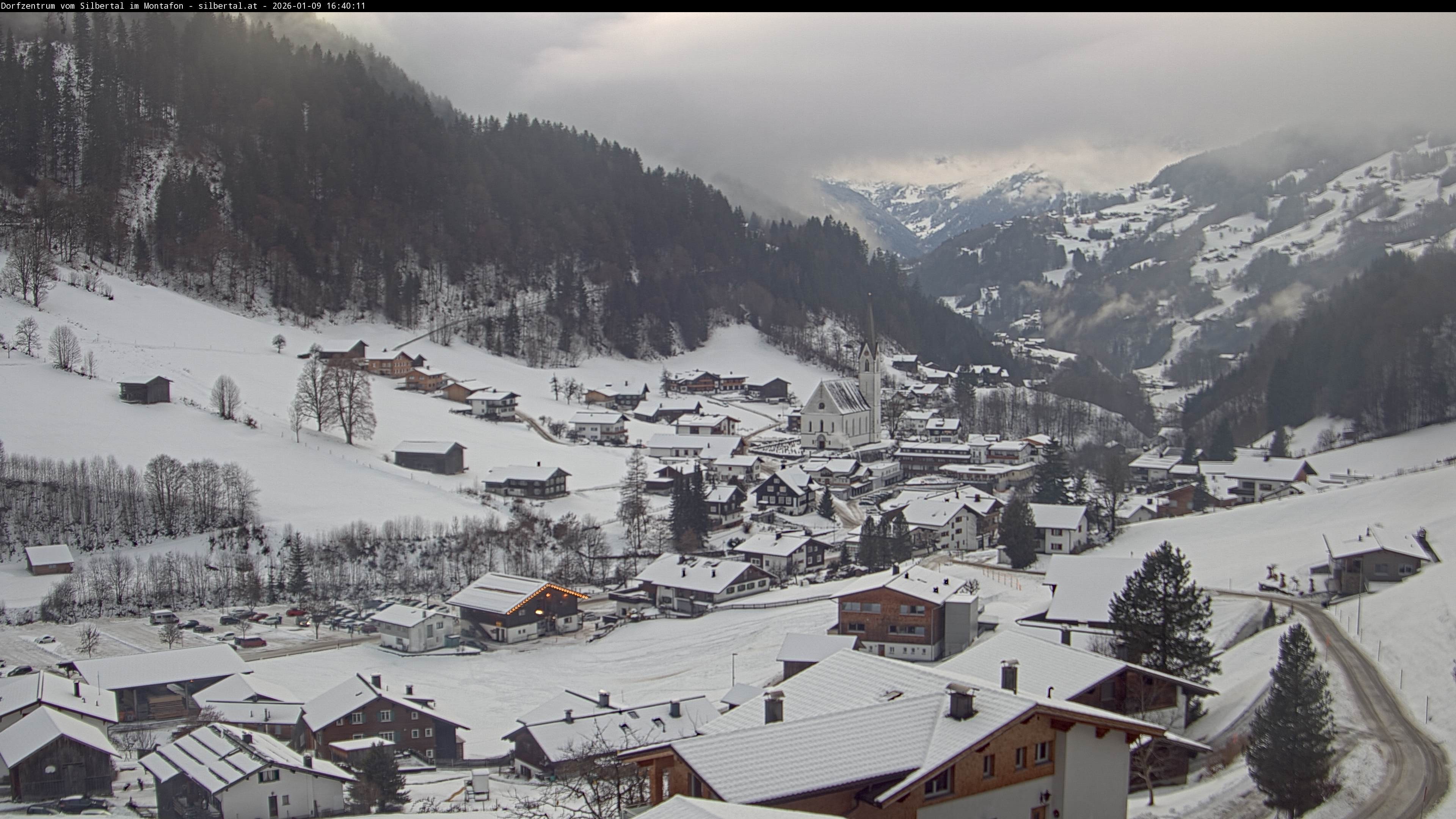 Archiv Foto Webcam Blick auf Silbertal, Vorarlberg