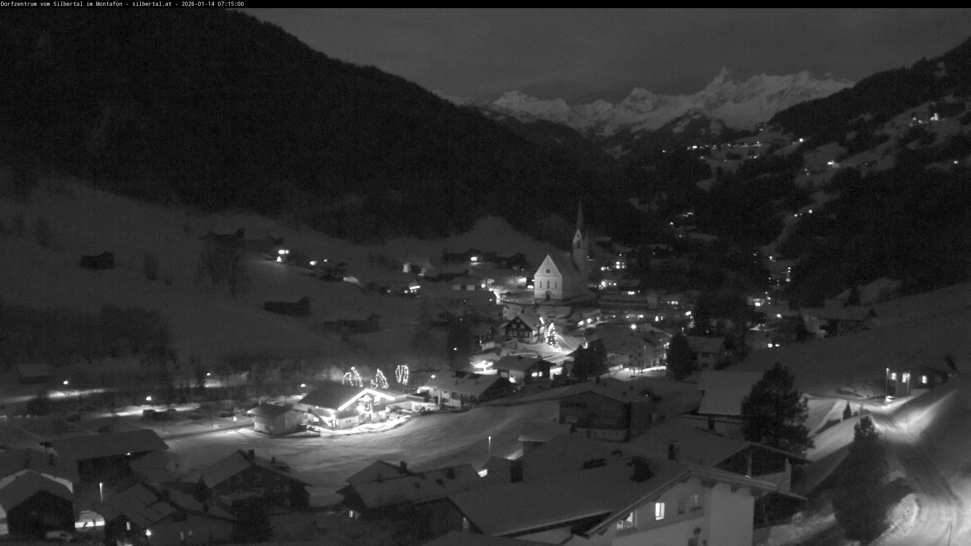 Archiv Foto Webcam Blick auf Silbertal, Vorarlberg