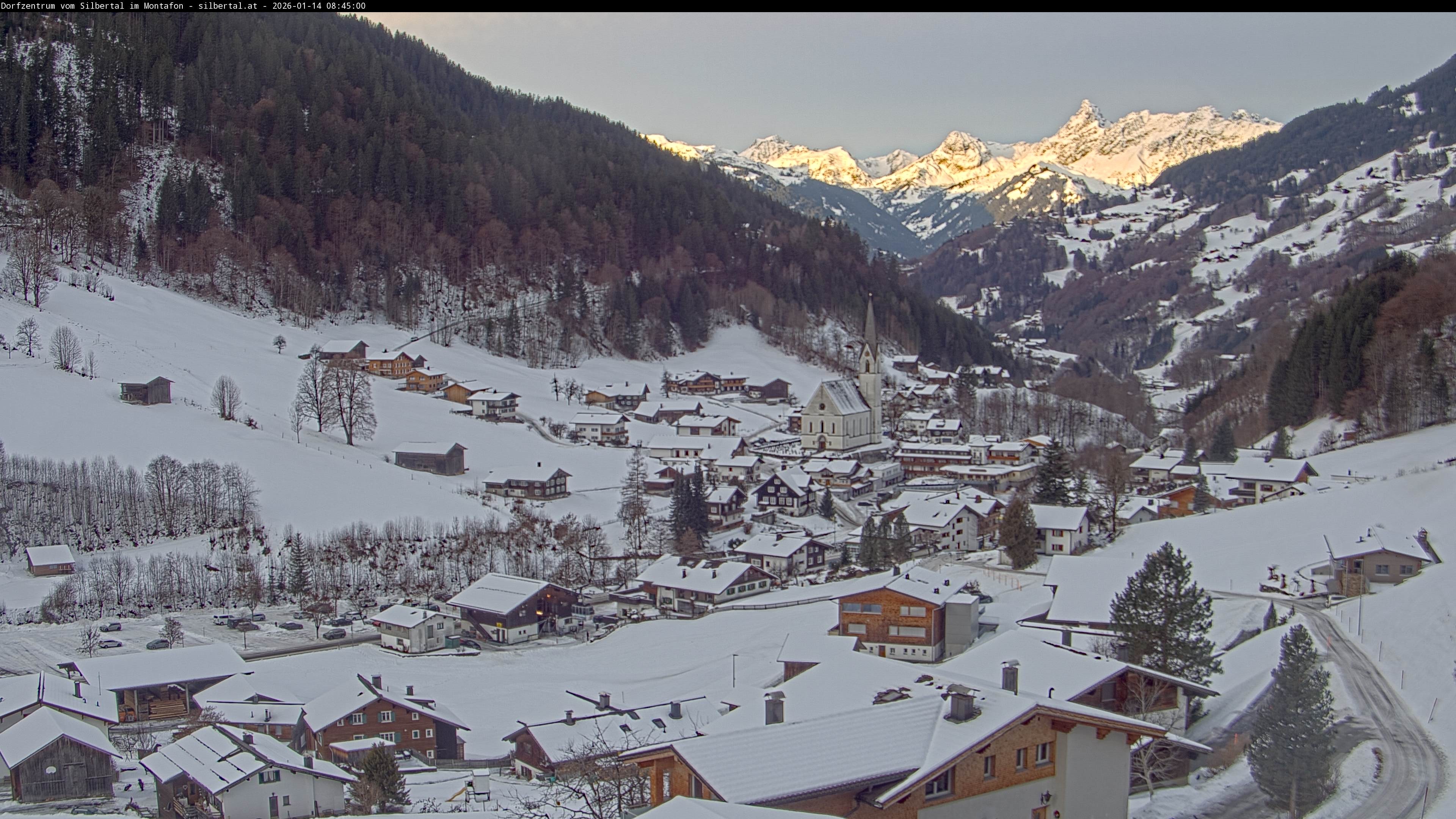 Archiv Foto Webcam Blick auf Silbertal, Vorarlberg