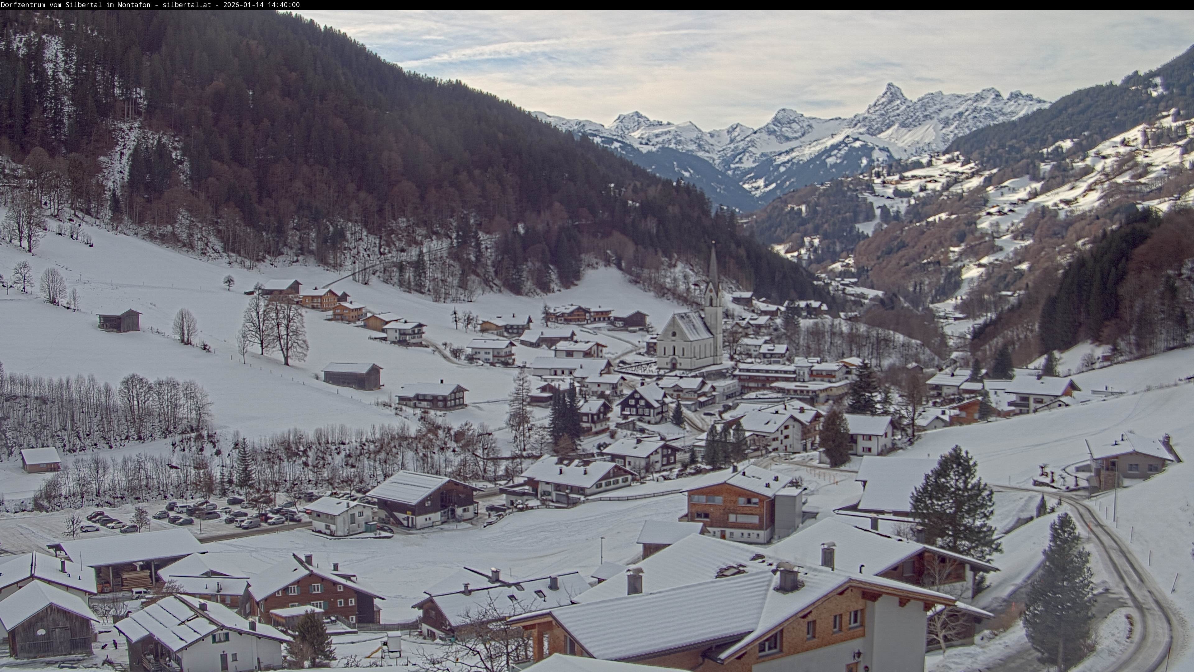 Archiv Foto Webcam Blick auf Silbertal, Vorarlberg