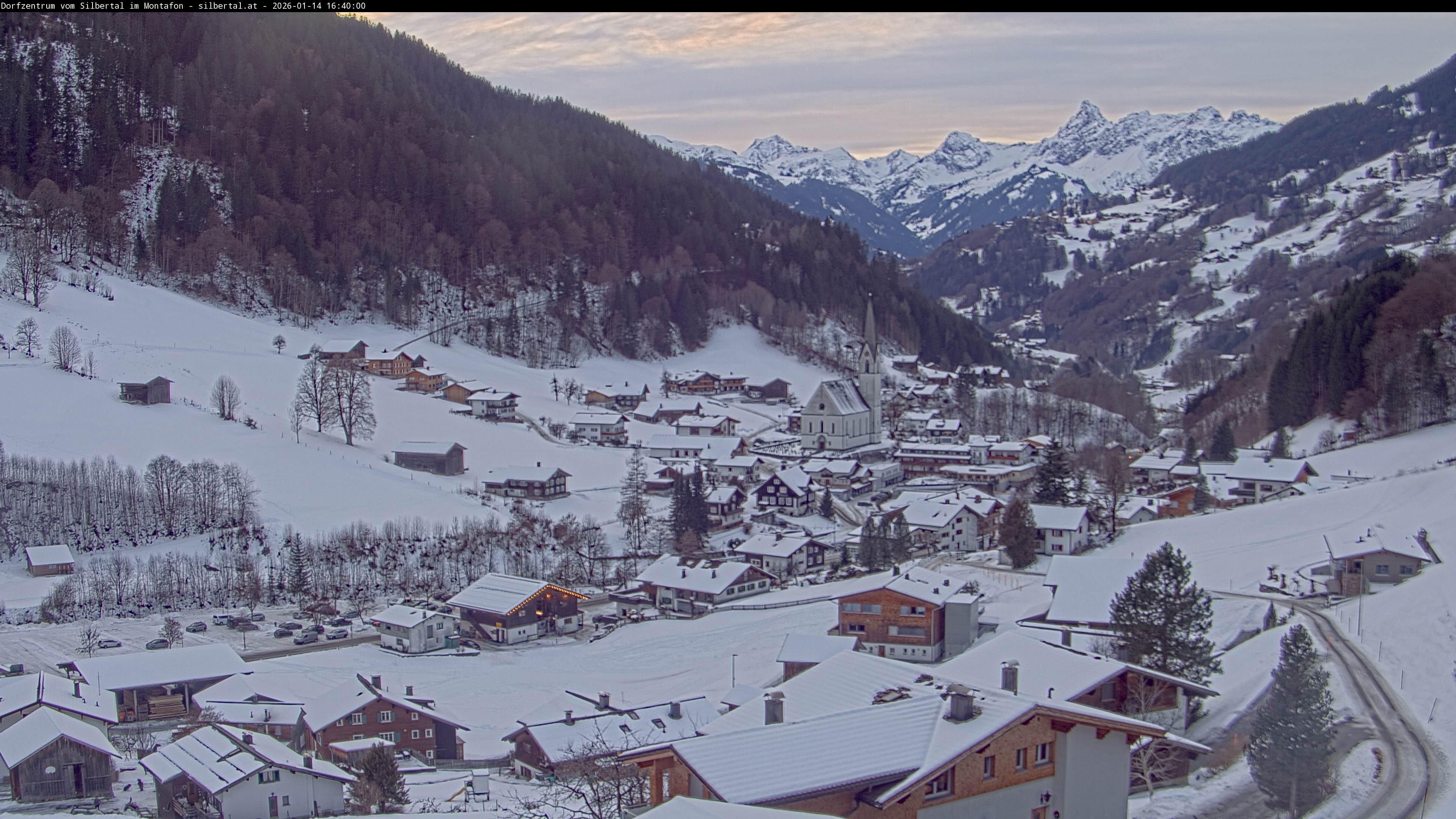 Archiv Foto Webcam Blick auf Silbertal, Vorarlberg