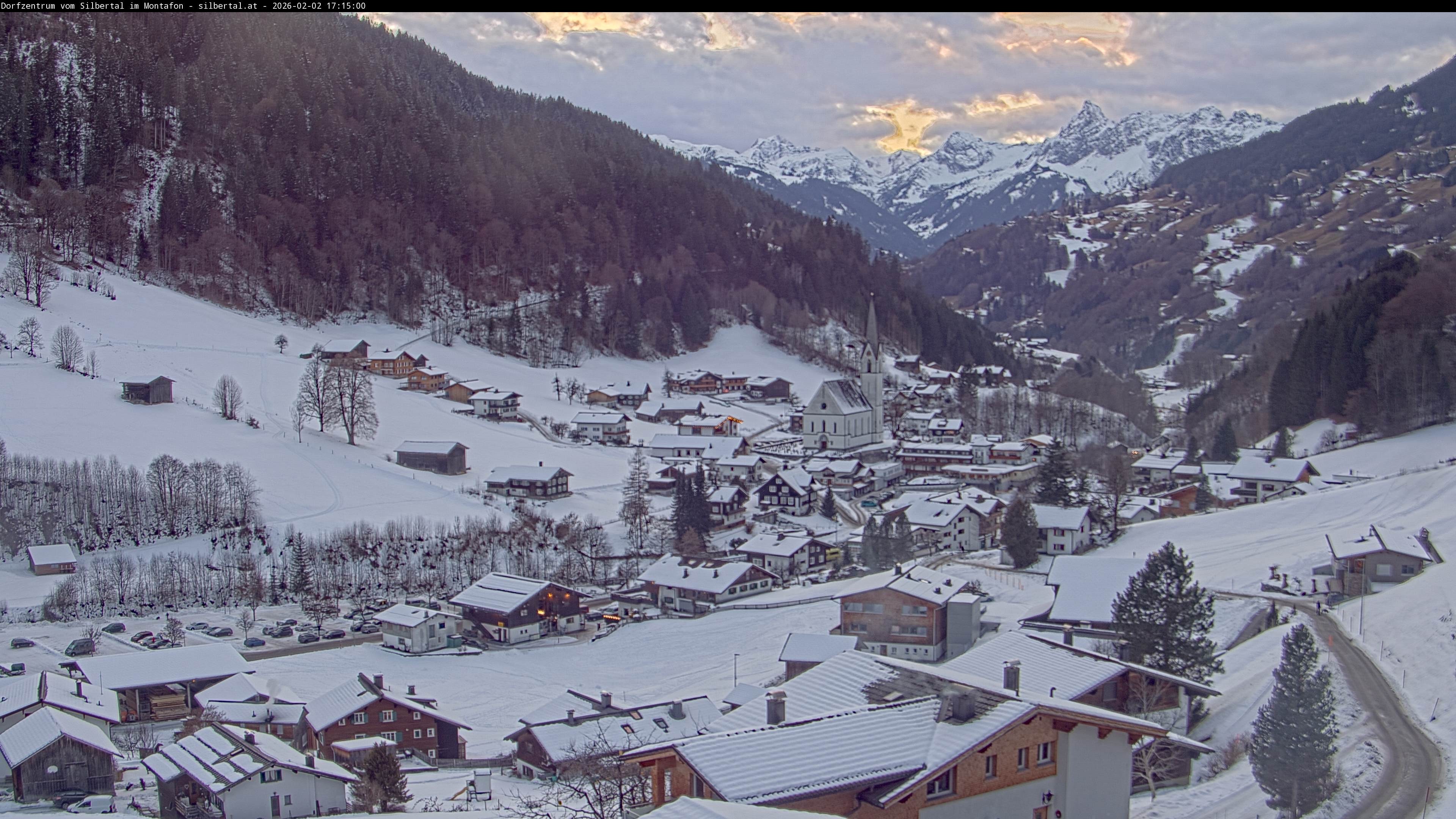 Archiv Foto Webcam Blick auf Silbertal, Vorarlberg