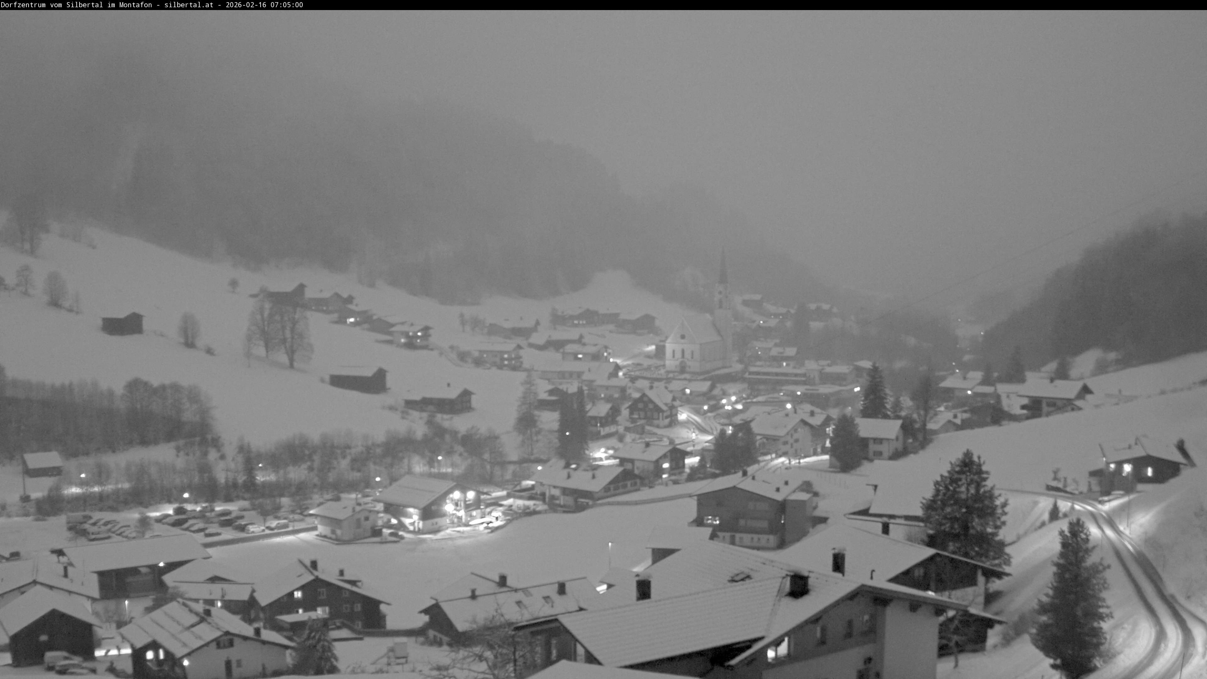 Archiv Foto Webcam Blick auf Silbertal, Vorarlberg
