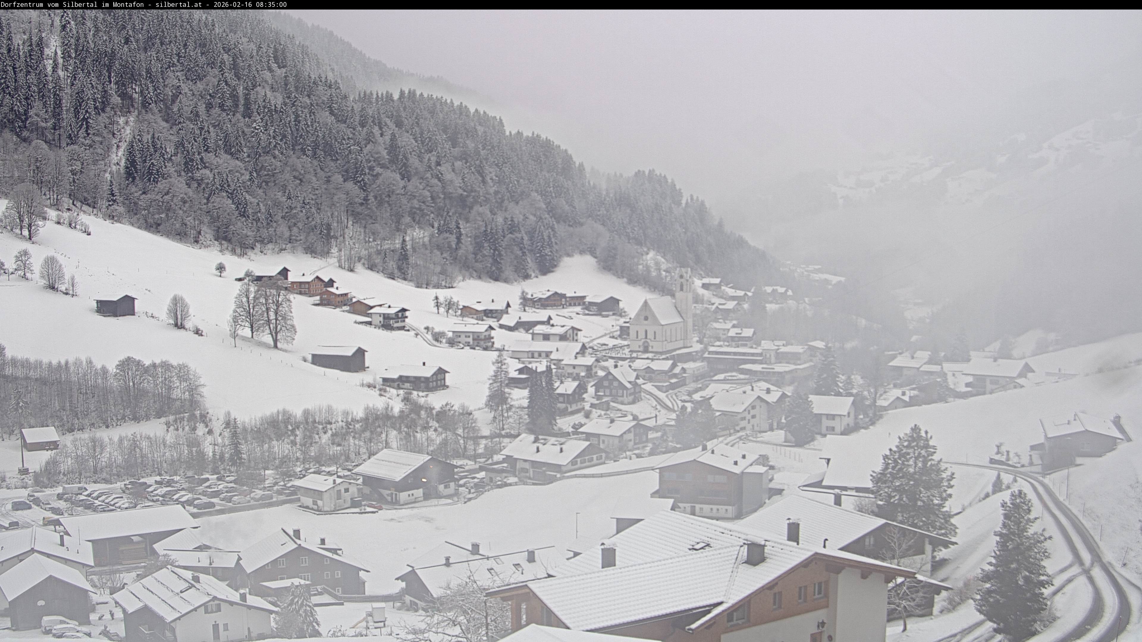 Archiv Foto Webcam Blick auf Silbertal, Vorarlberg