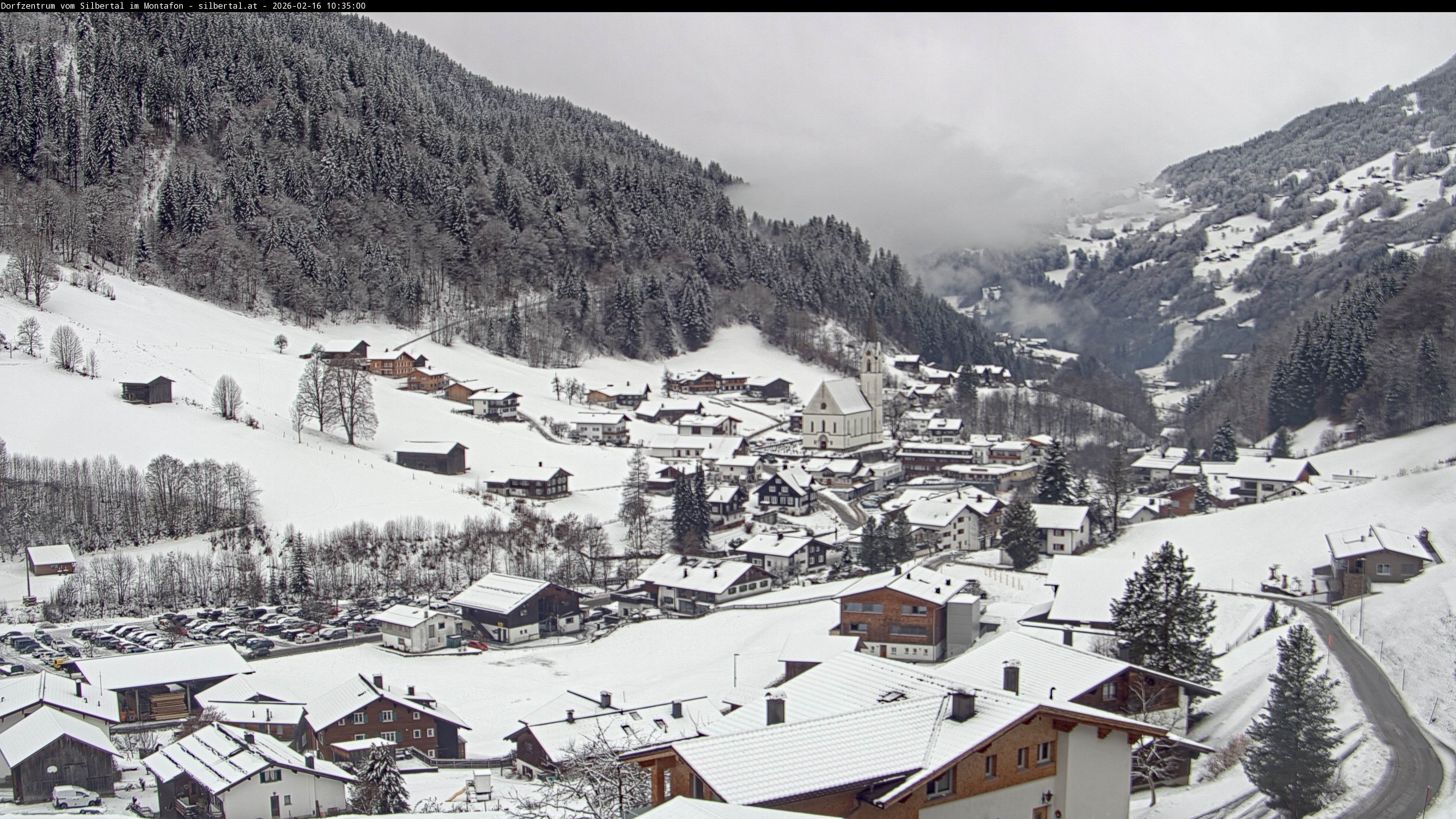 Archiv Foto Webcam Blick auf Silbertal, Vorarlberg