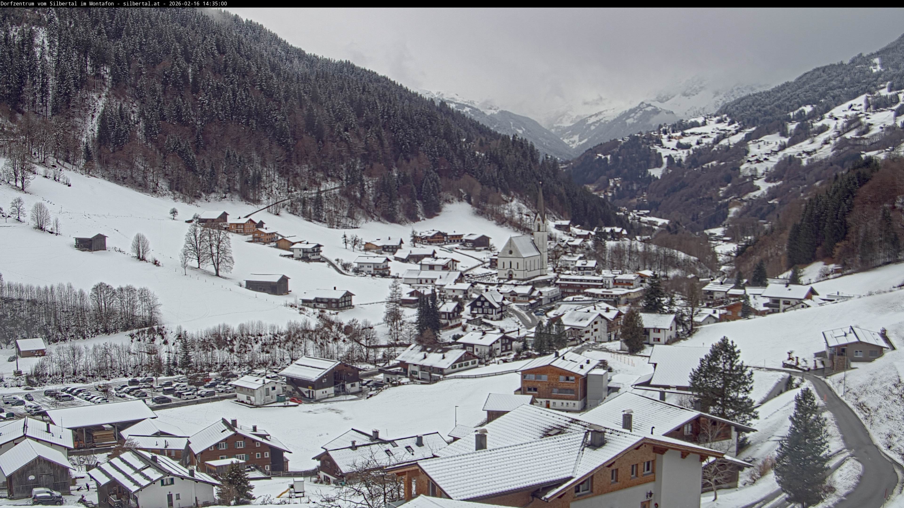 Archiv Foto Webcam Blick auf Silbertal, Vorarlberg
