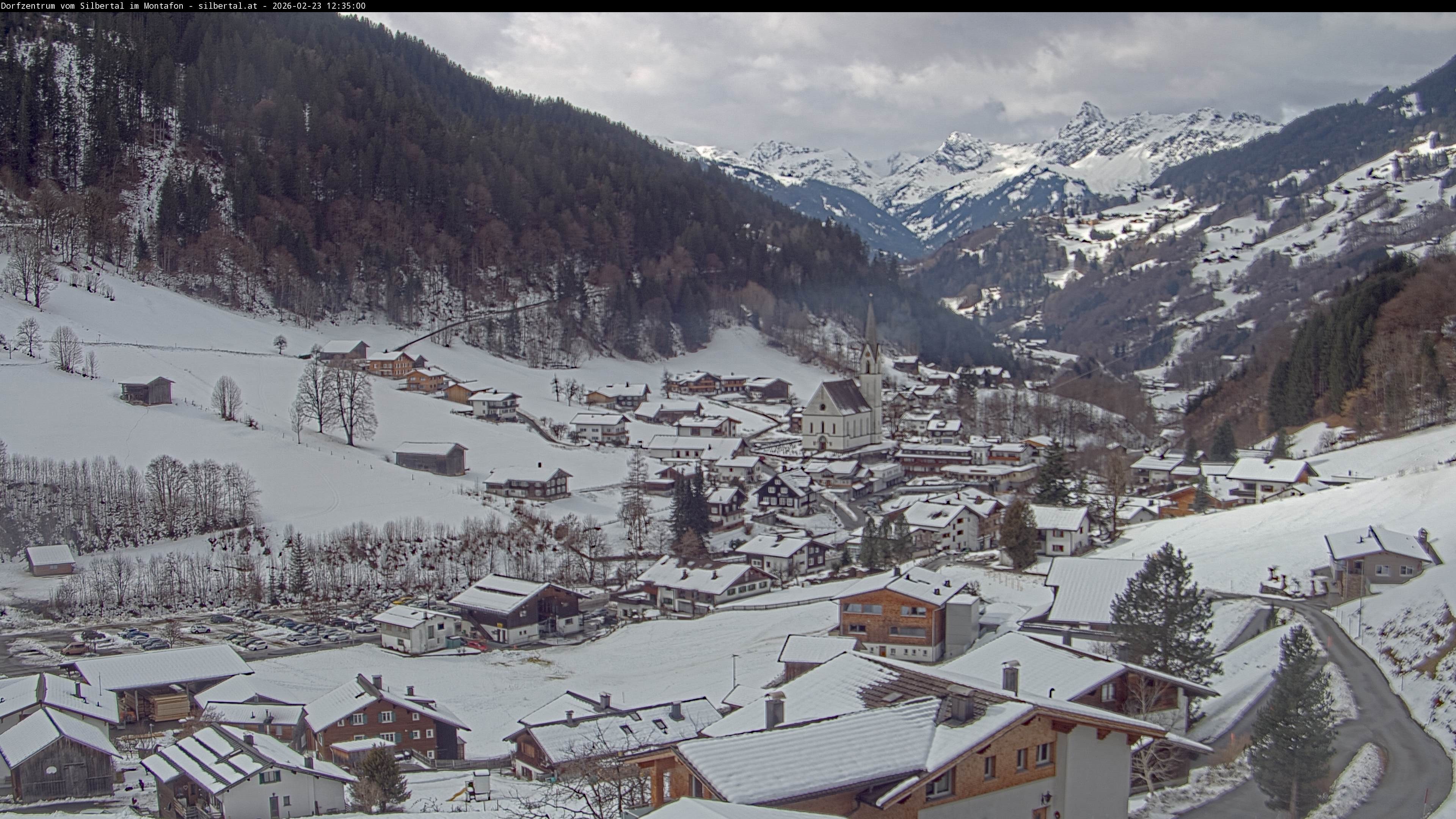Archiv Foto Webcam Blick auf Silbertal, Vorarlberg