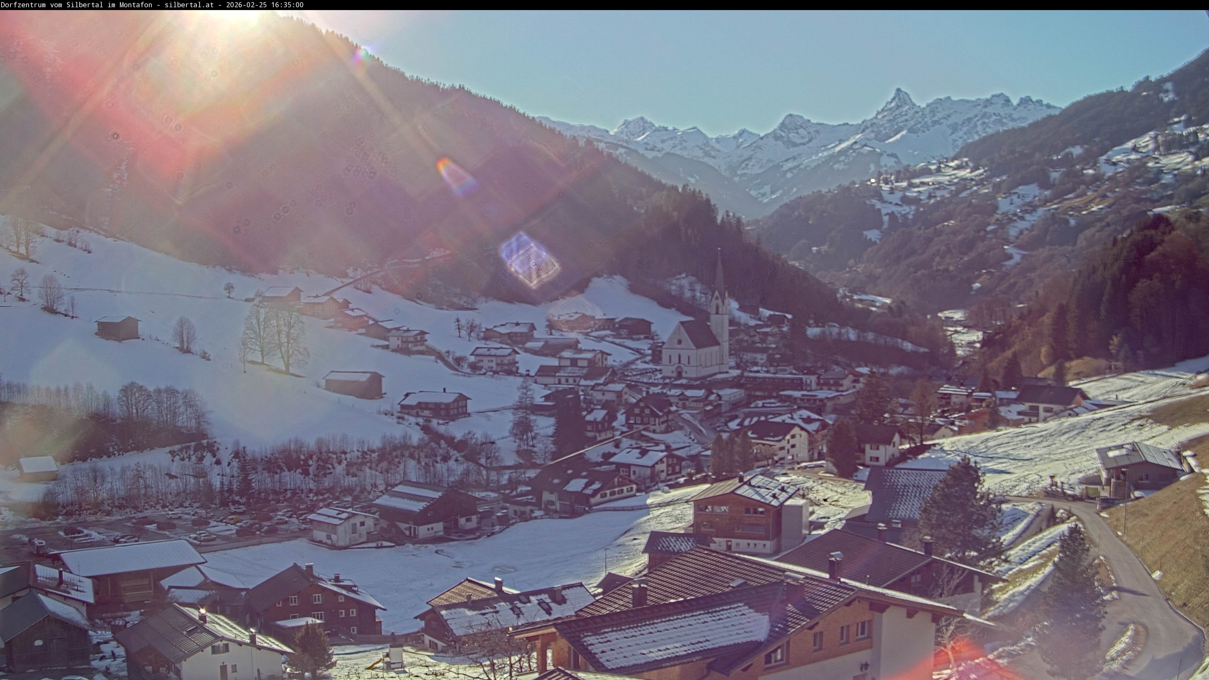 Archiv Foto Webcam Blick auf Silbertal, Vorarlberg