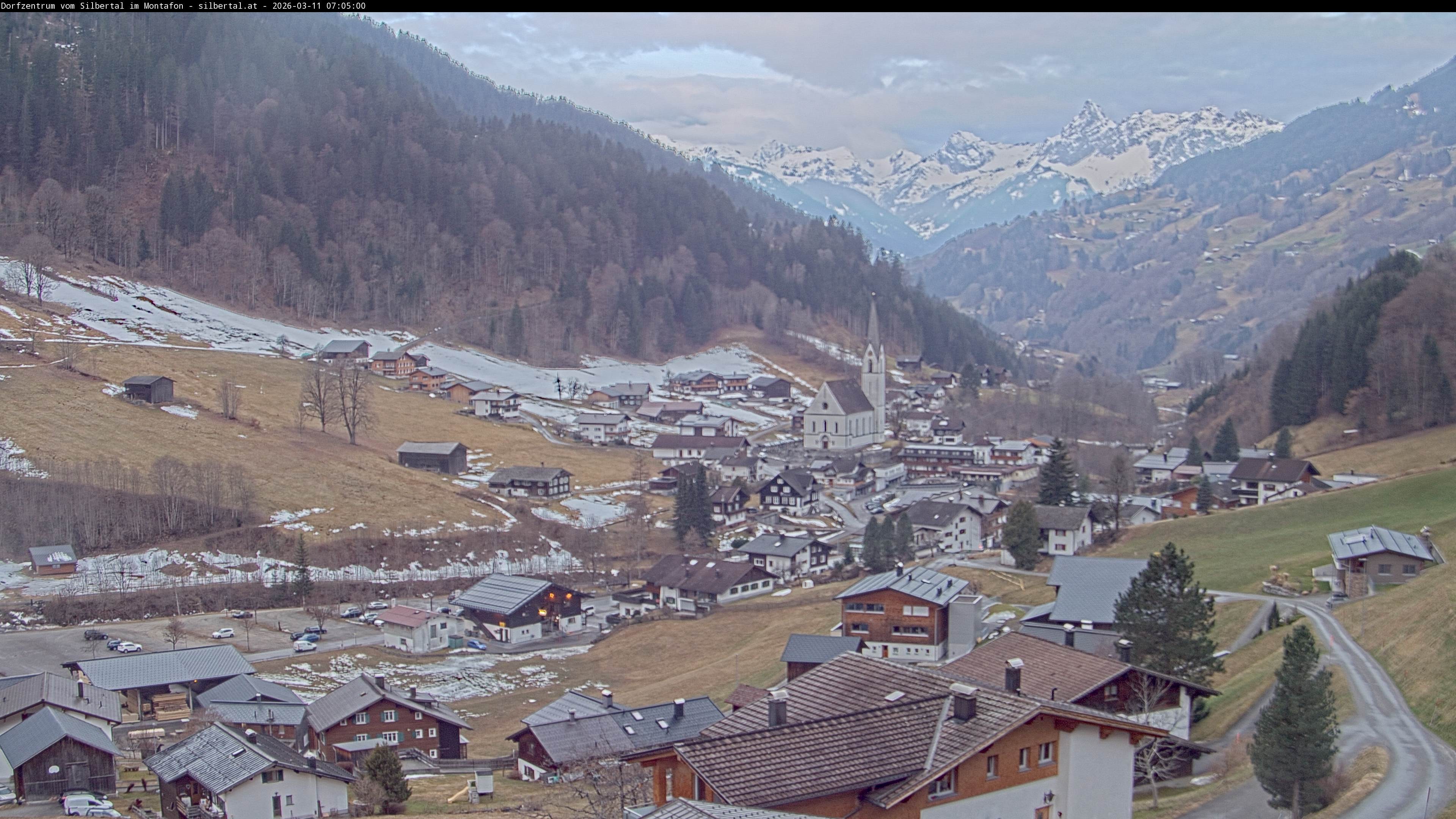 Archiv Foto Webcam Blick auf Silbertal, Vorarlberg