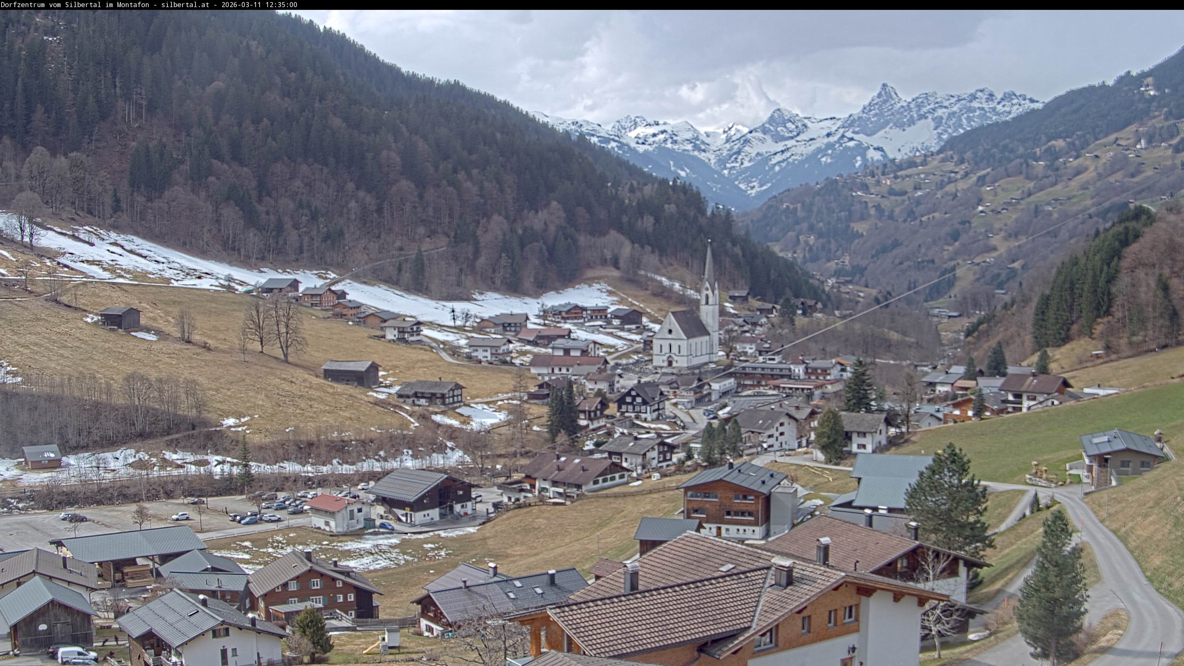 Archiv Foto Webcam Blick auf Silbertal, Vorarlberg