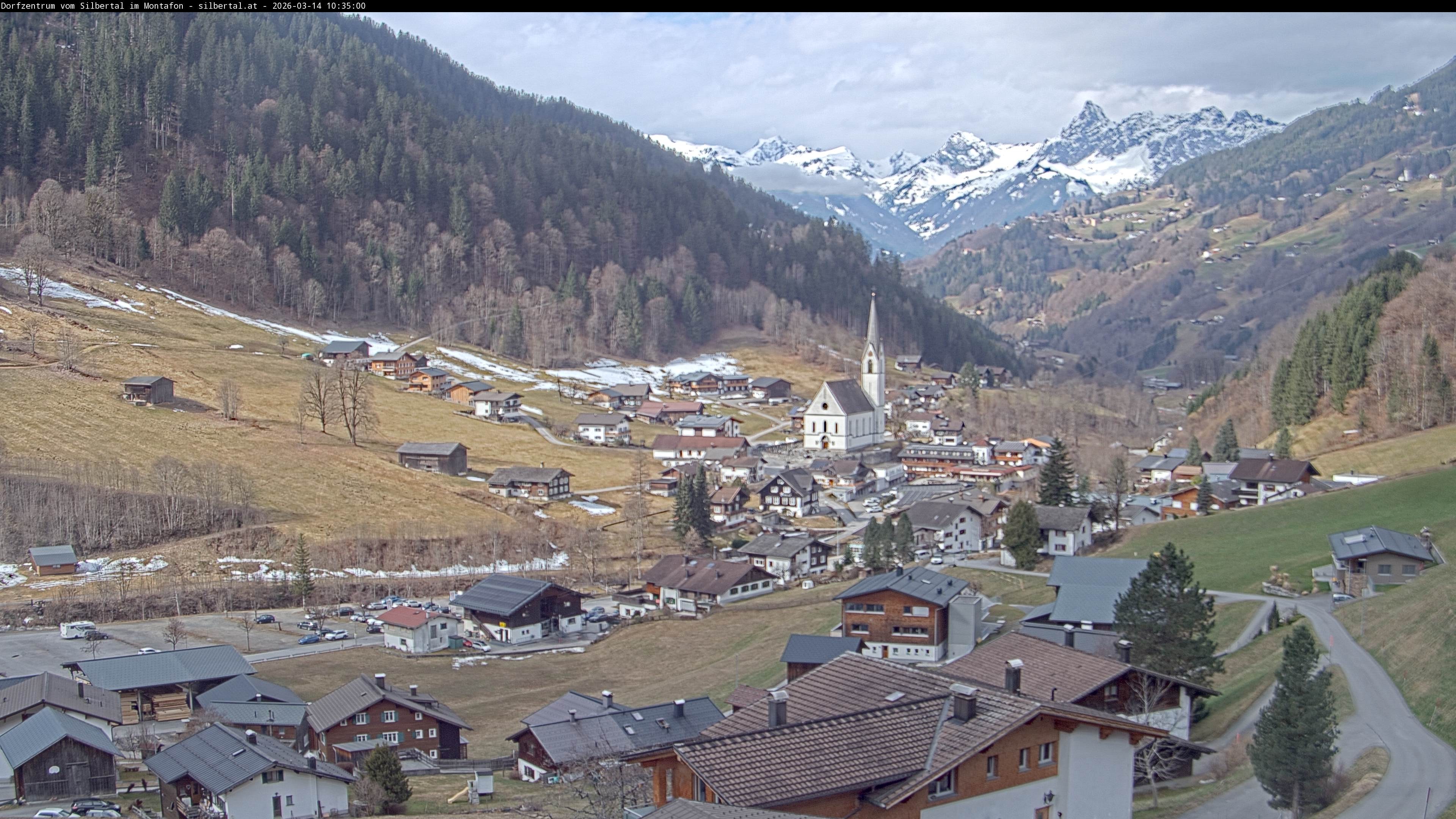 Archiv Foto Webcam Blick auf Silbertal, Vorarlberg