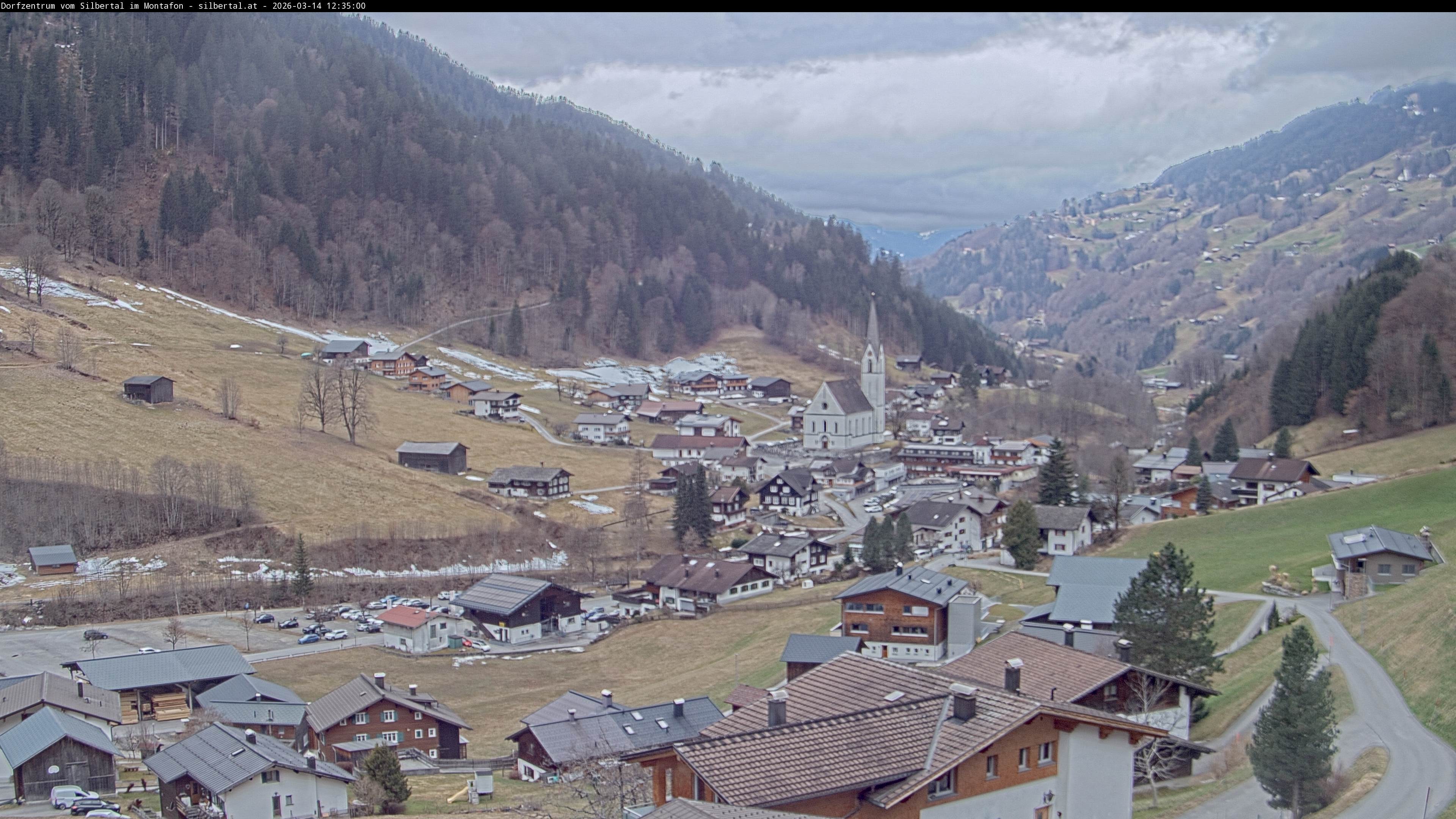 Archiv Foto Webcam Blick auf Silbertal, Vorarlberg
