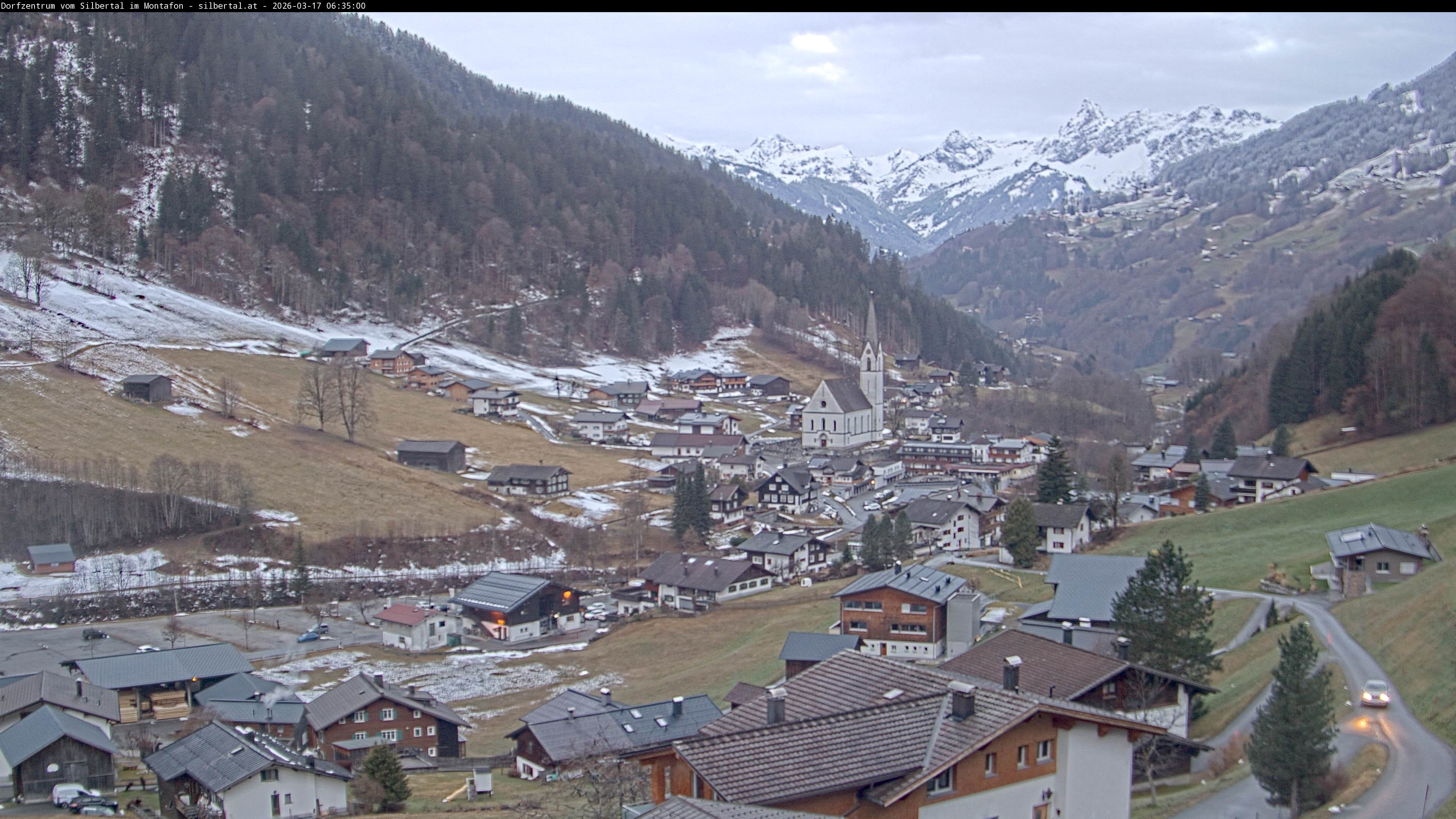 Archiv Foto Webcam Blick auf Silbertal, Vorarlberg
