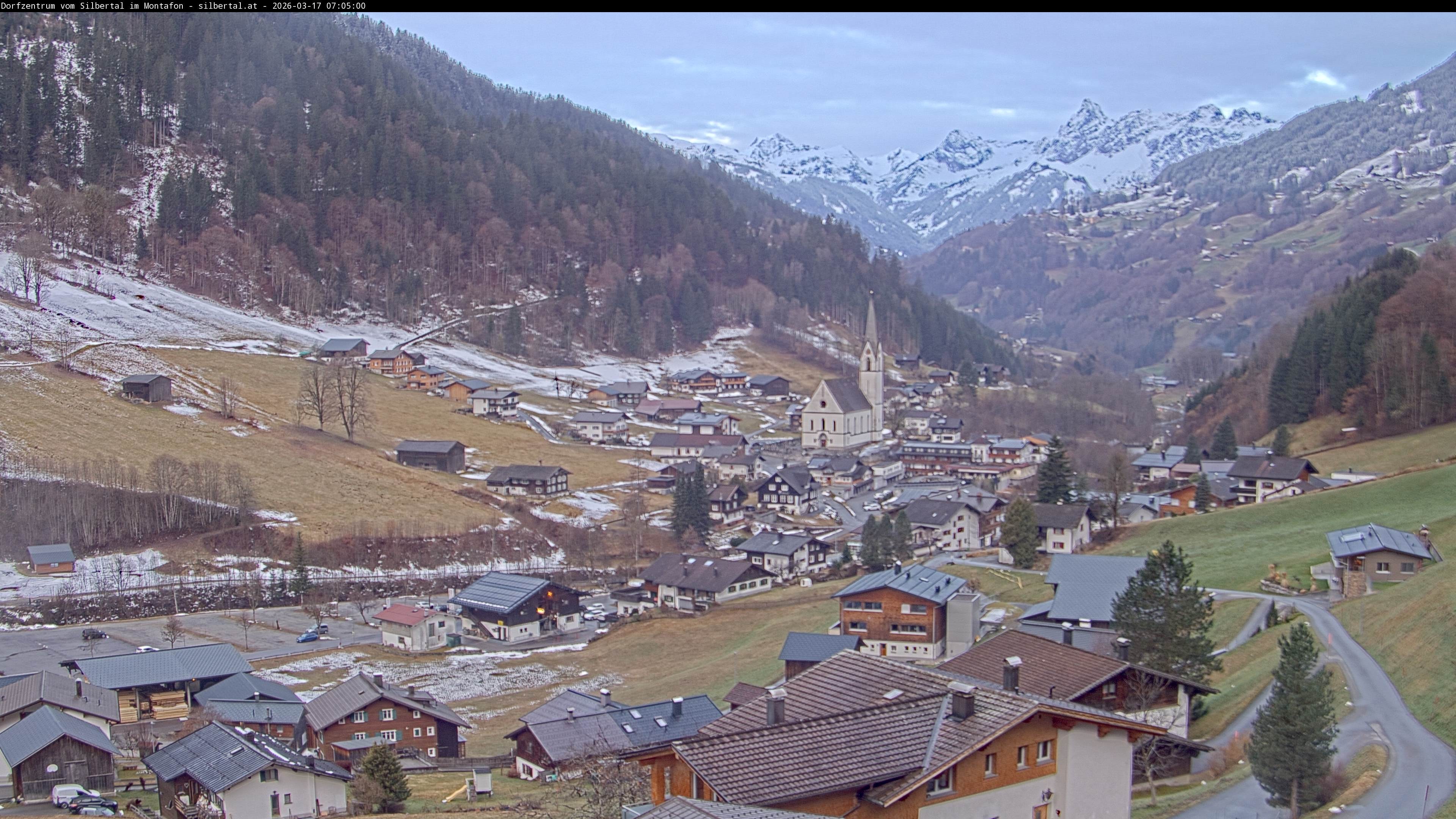 Archiv Foto Webcam Blick auf Silbertal, Vorarlberg
