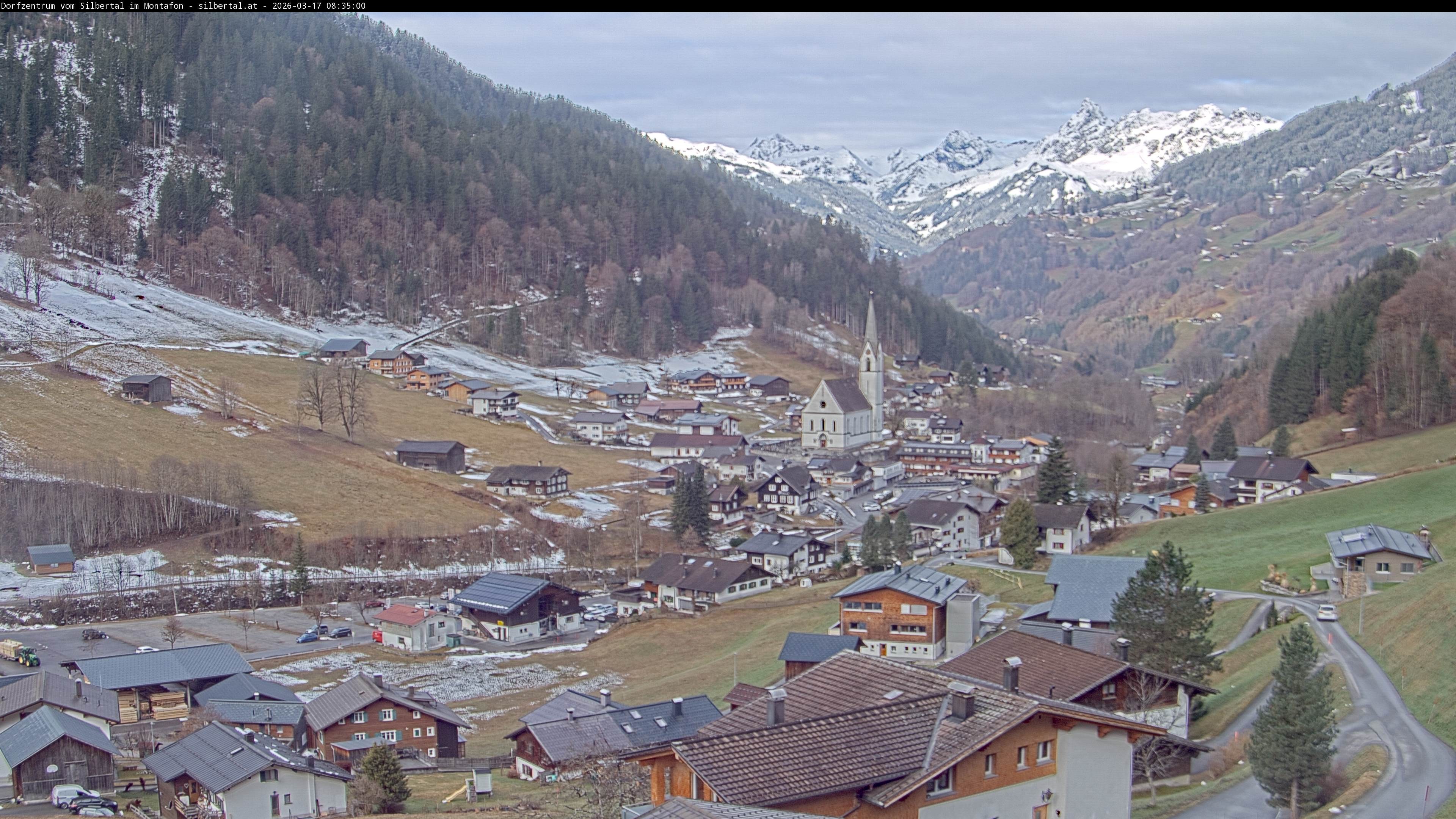 Archiv Foto Webcam Blick auf Silbertal, Vorarlberg