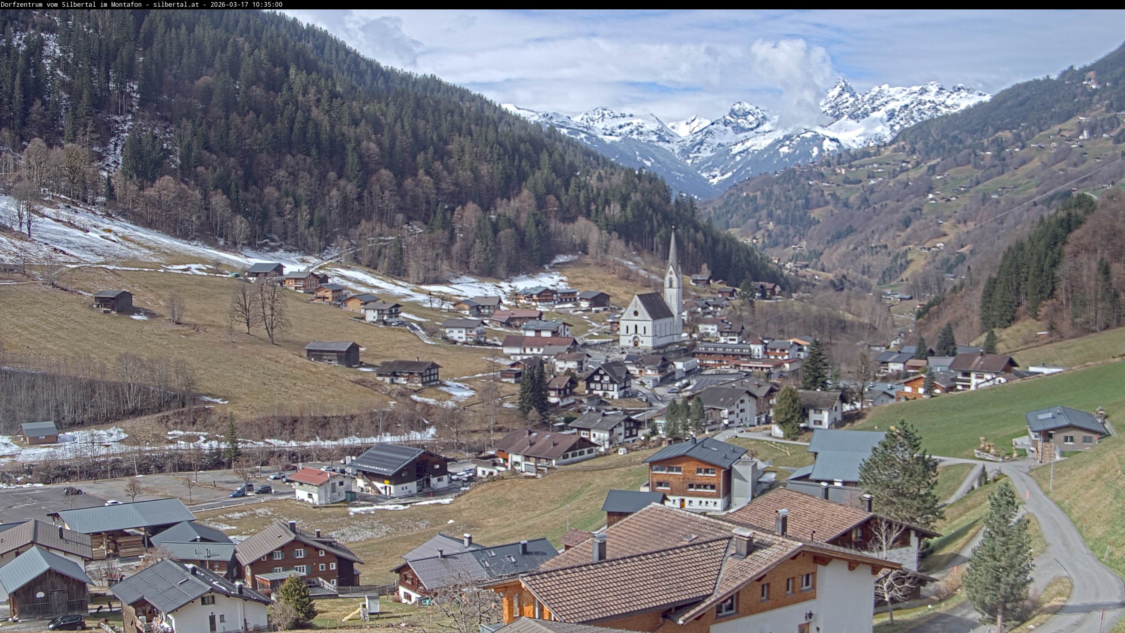 Archiv Foto Webcam Blick auf Silbertal, Vorarlberg