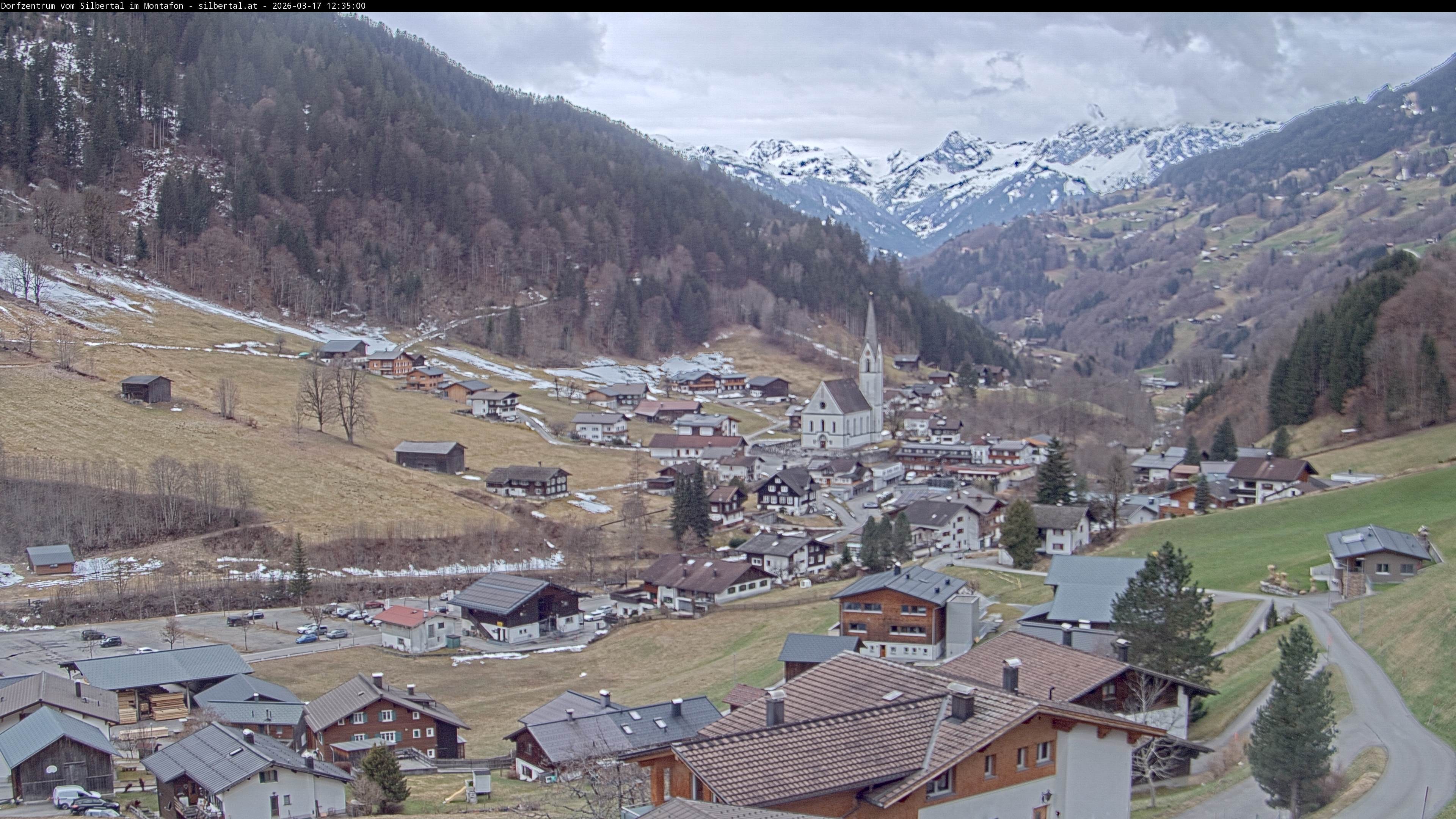 Archiv Foto Webcam Blick auf Silbertal, Vorarlberg