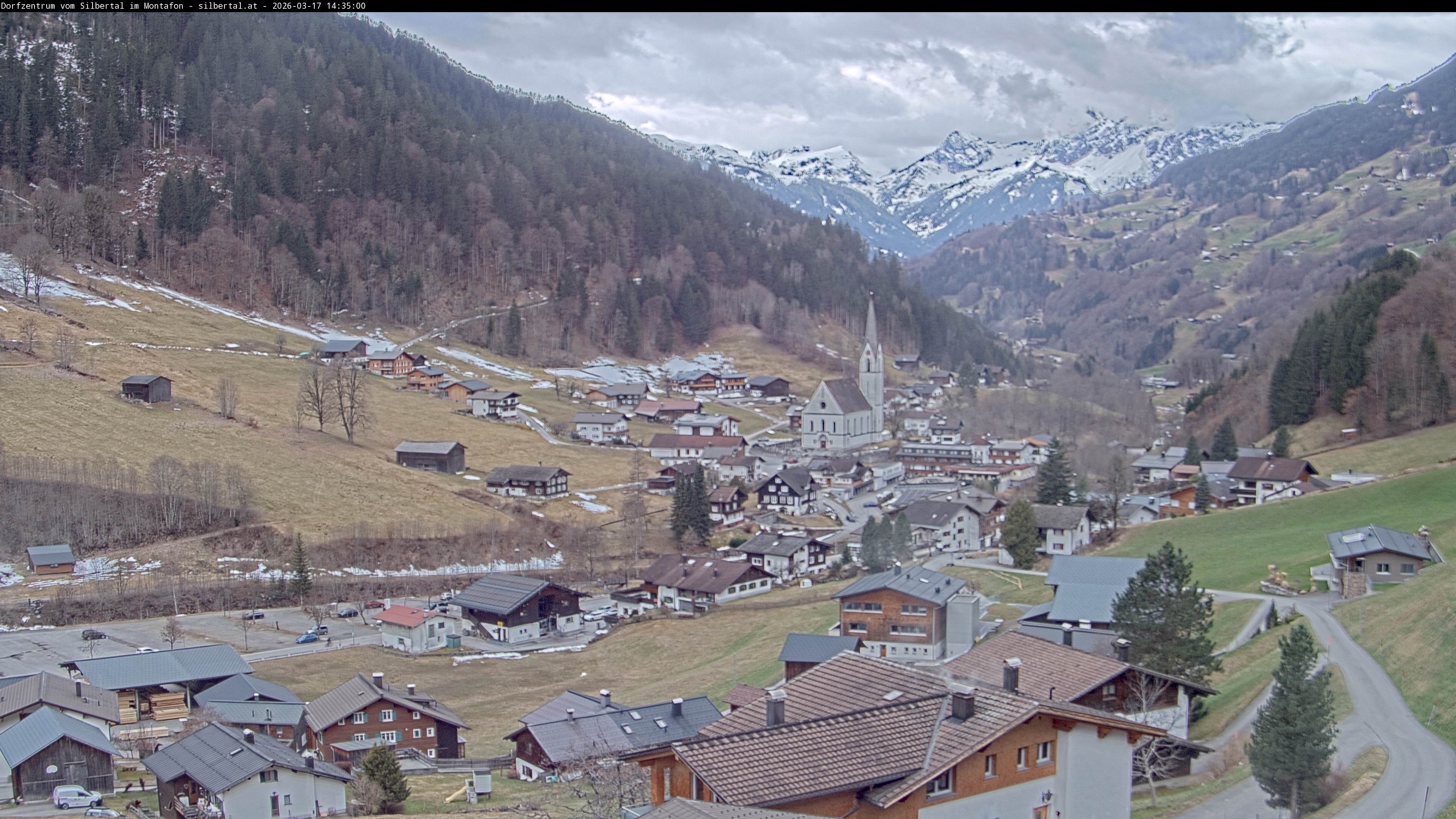 Archiv Foto Webcam Blick auf Silbertal, Vorarlberg
