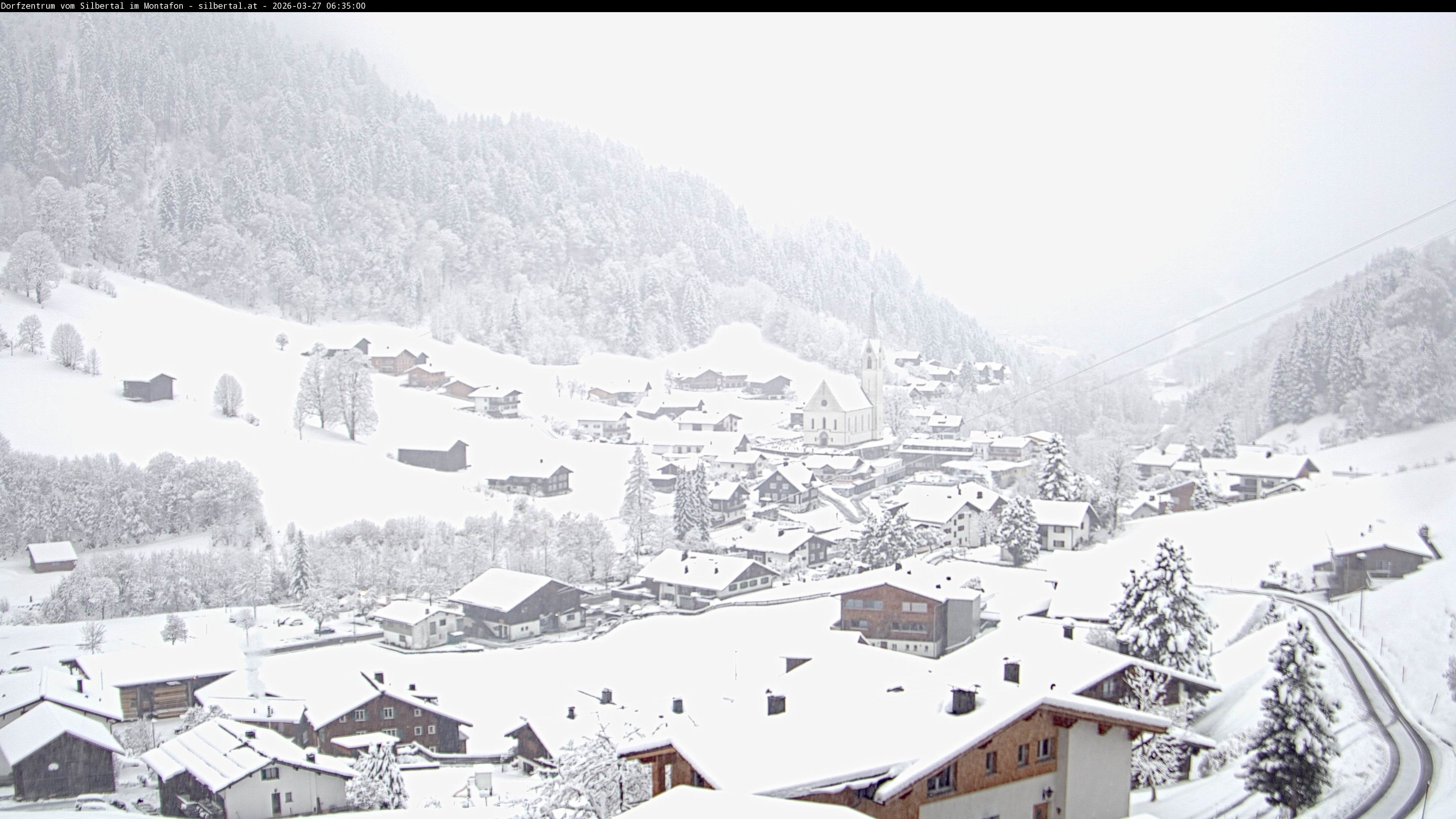 Archiv Foto Webcam Blick auf Silbertal, Vorarlberg