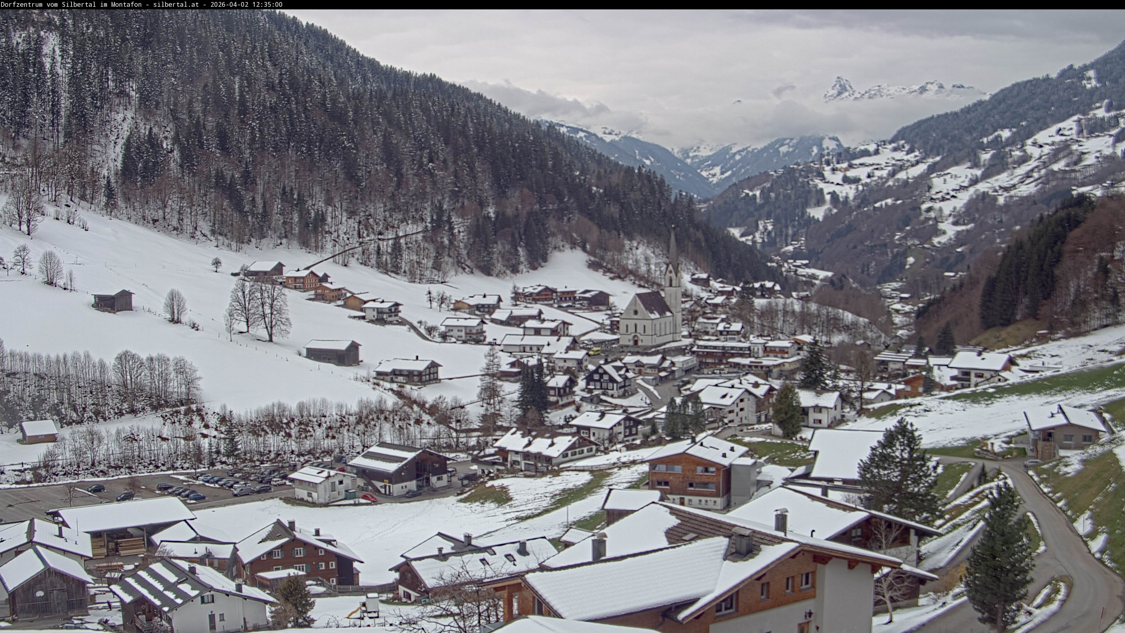 Archiv Foto Webcam Blick auf Silbertal, Vorarlberg