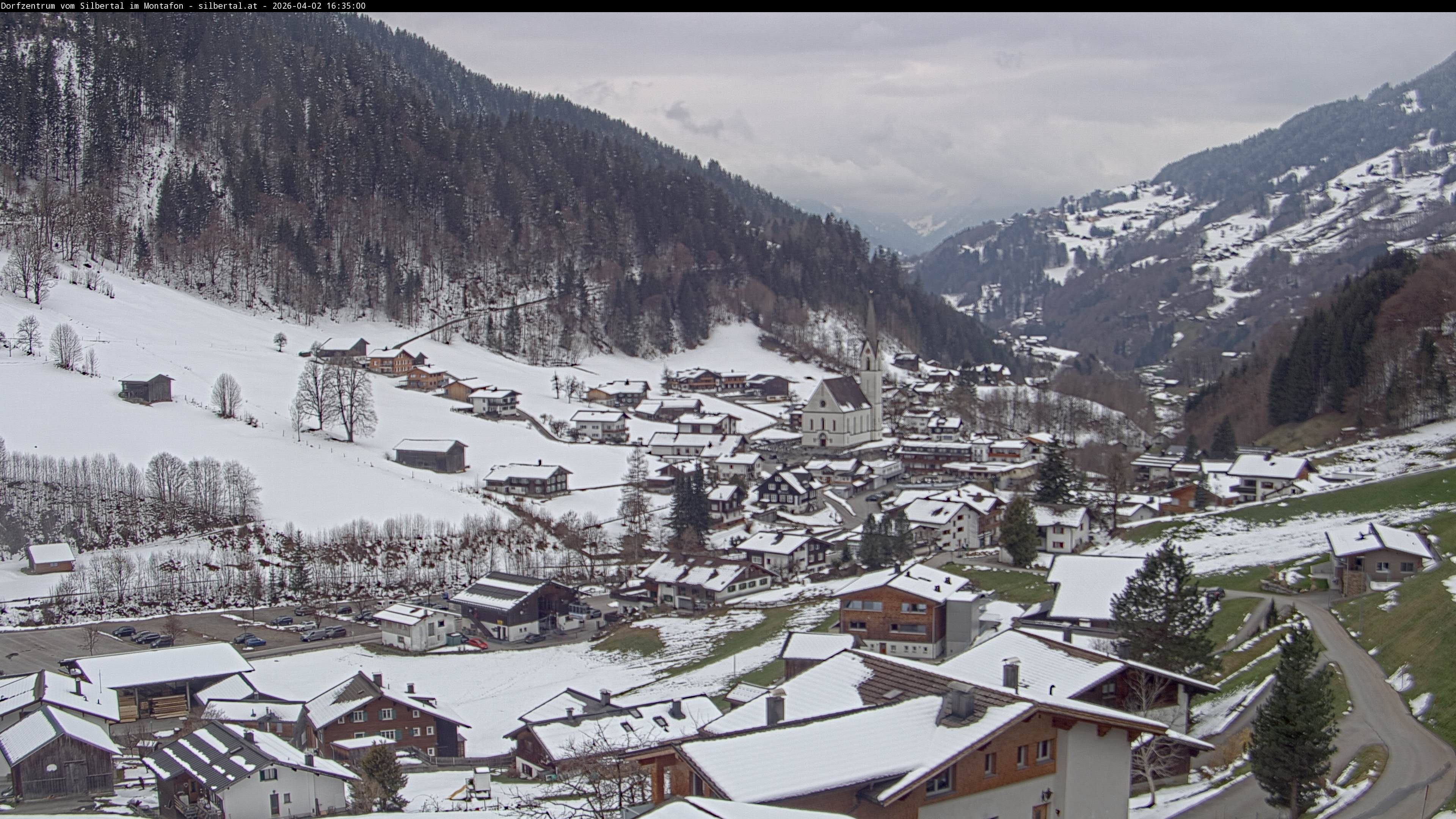 Archiv Foto Webcam Blick auf Silbertal, Vorarlberg