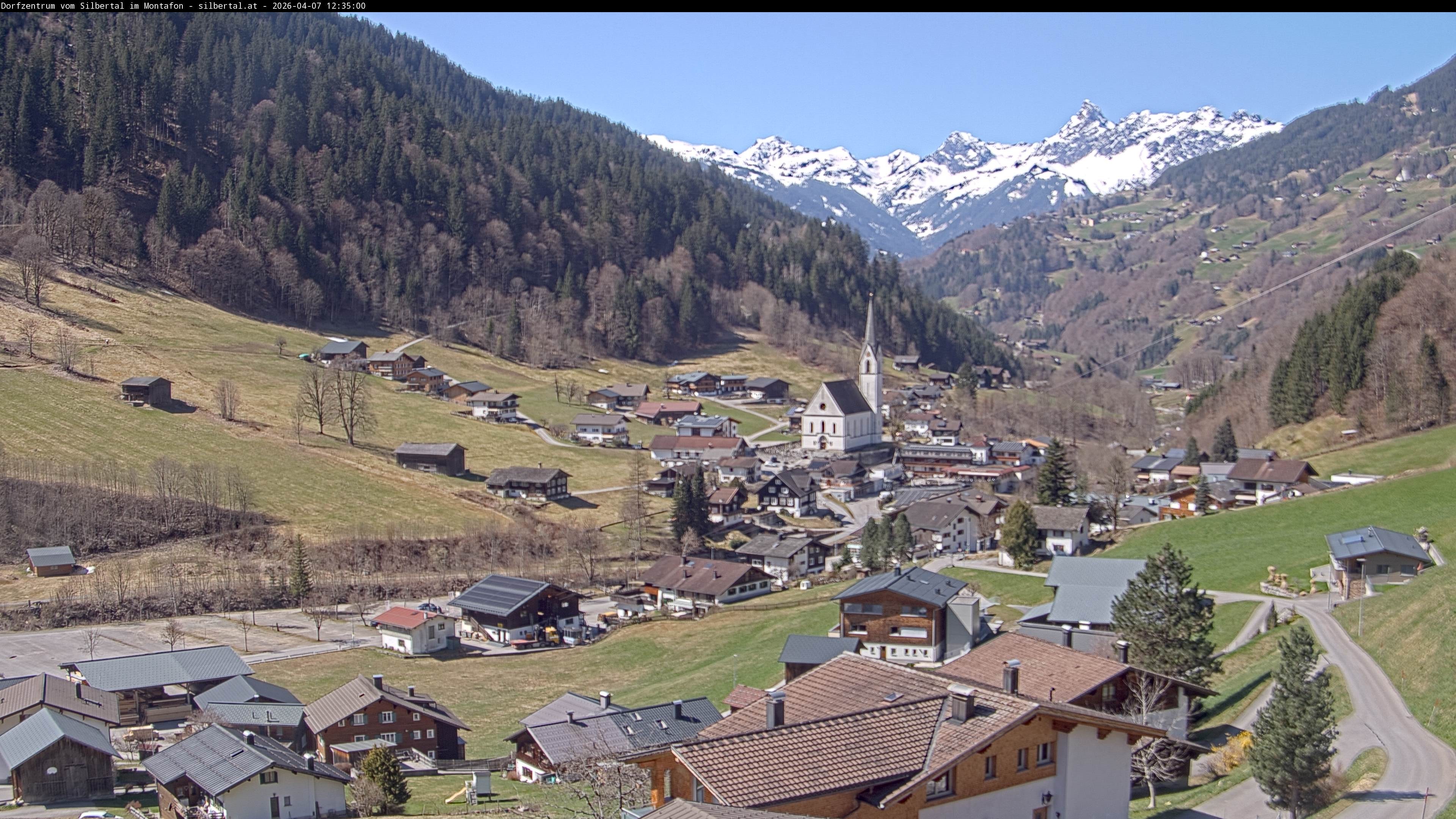 Archiv Foto Webcam Blick auf Silbertal, Vorarlberg