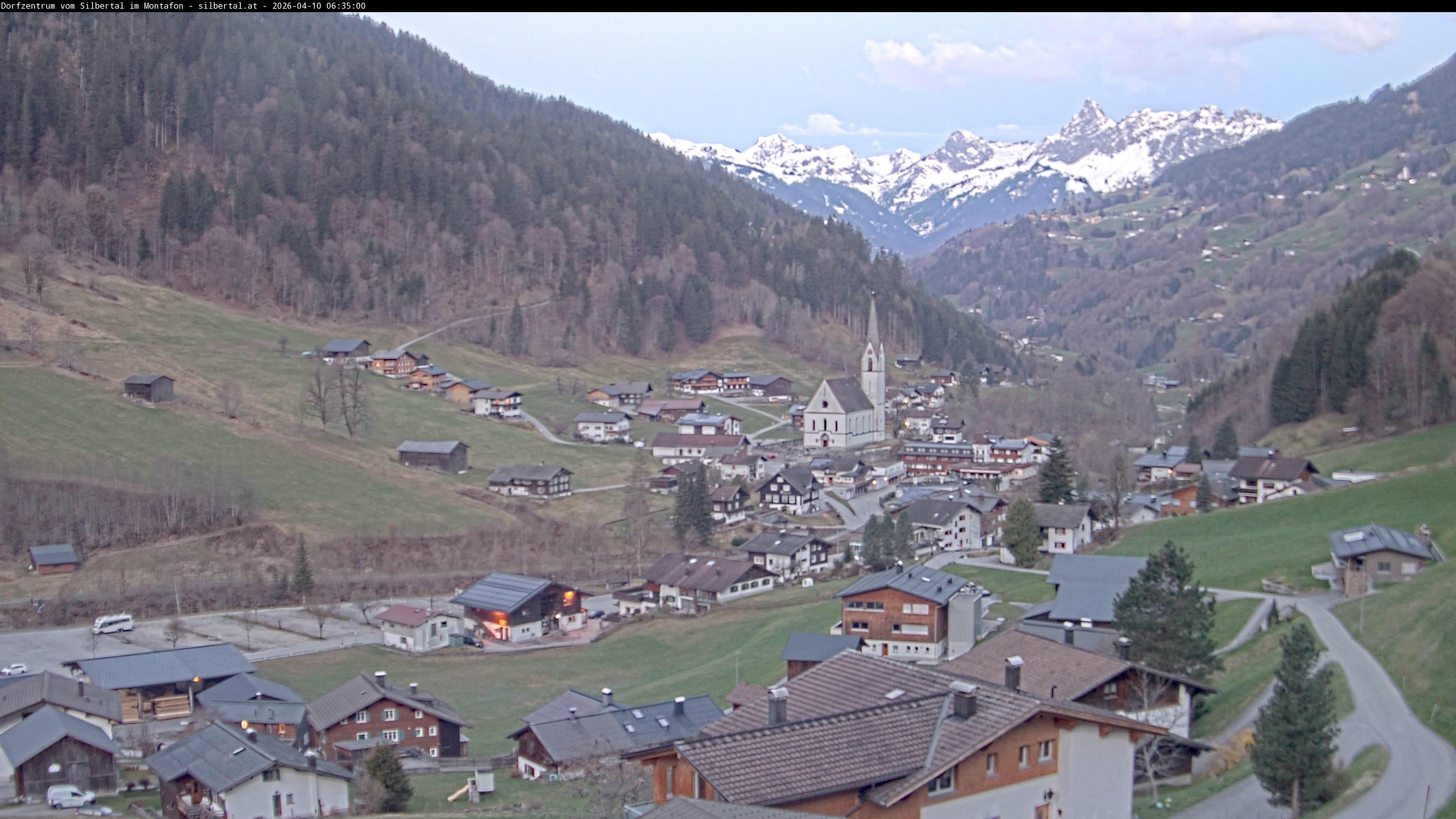 Archiv Foto Webcam Blick auf Silbertal, Vorarlberg