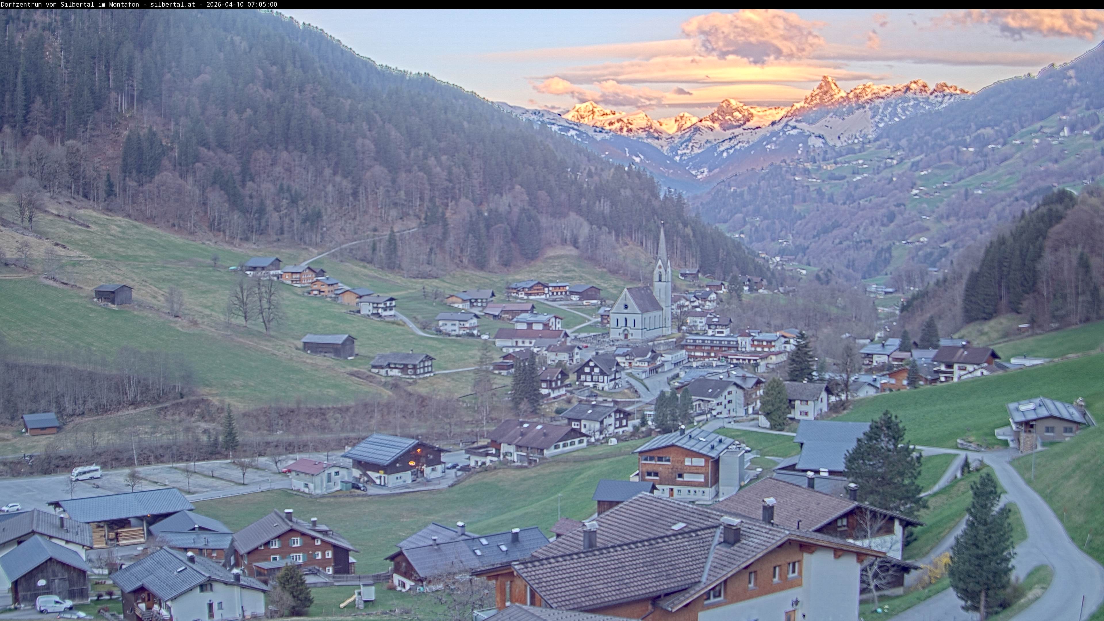 Archiv Foto Webcam Blick auf Silbertal, Vorarlberg