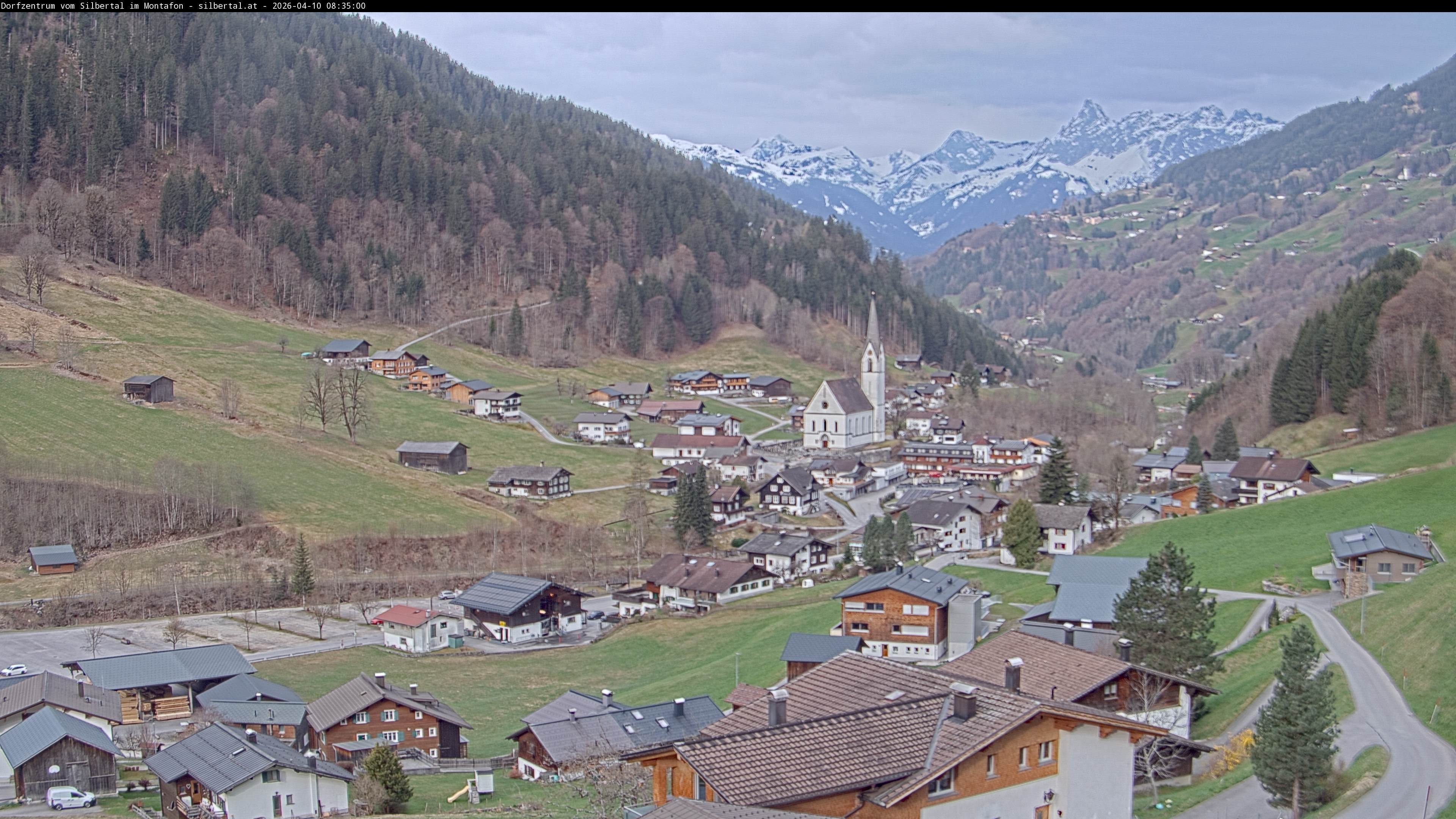 Archiv Foto Webcam Blick auf Silbertal, Vorarlberg