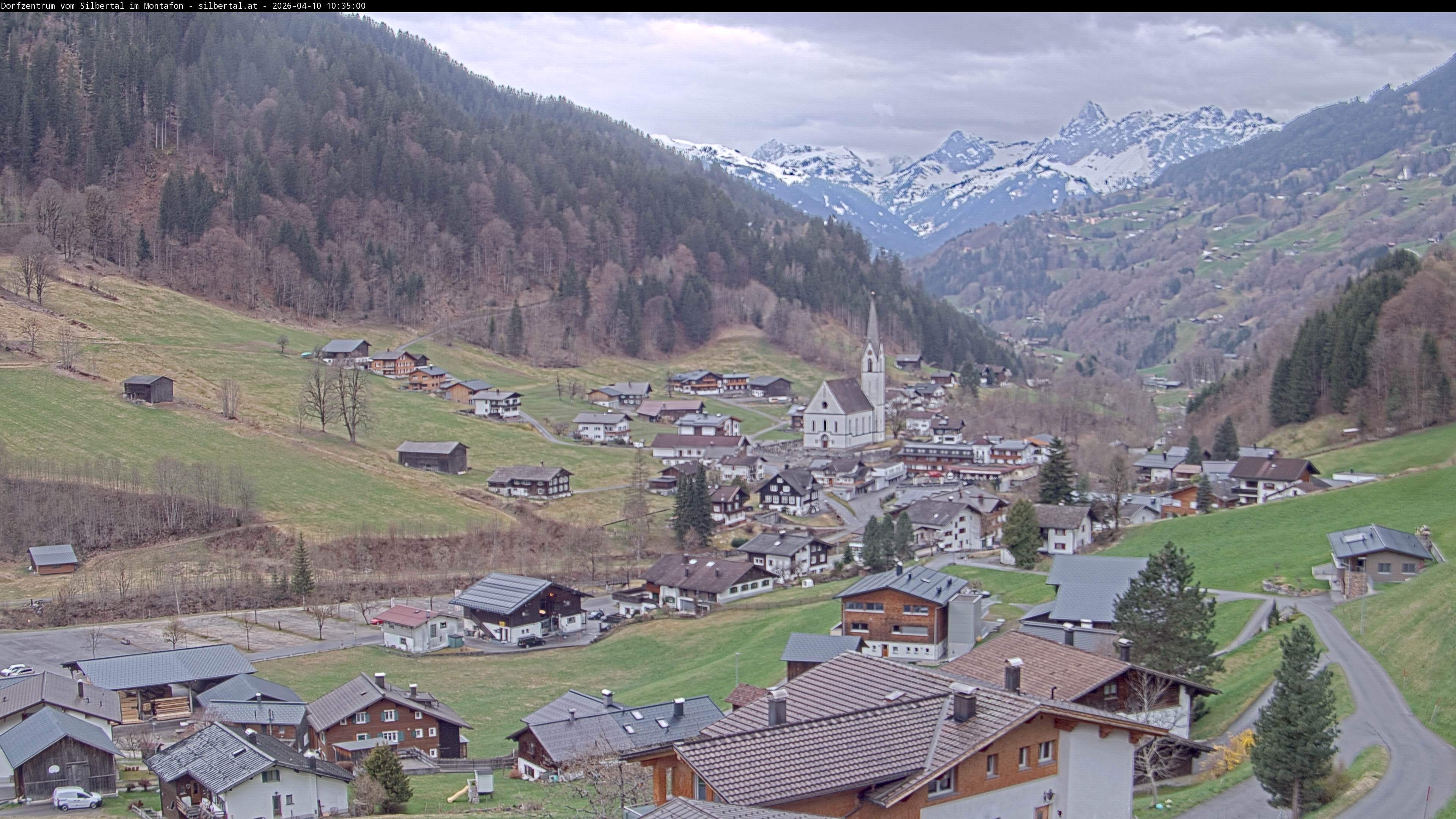 Archiv Foto Webcam Blick auf Silbertal, Vorarlberg