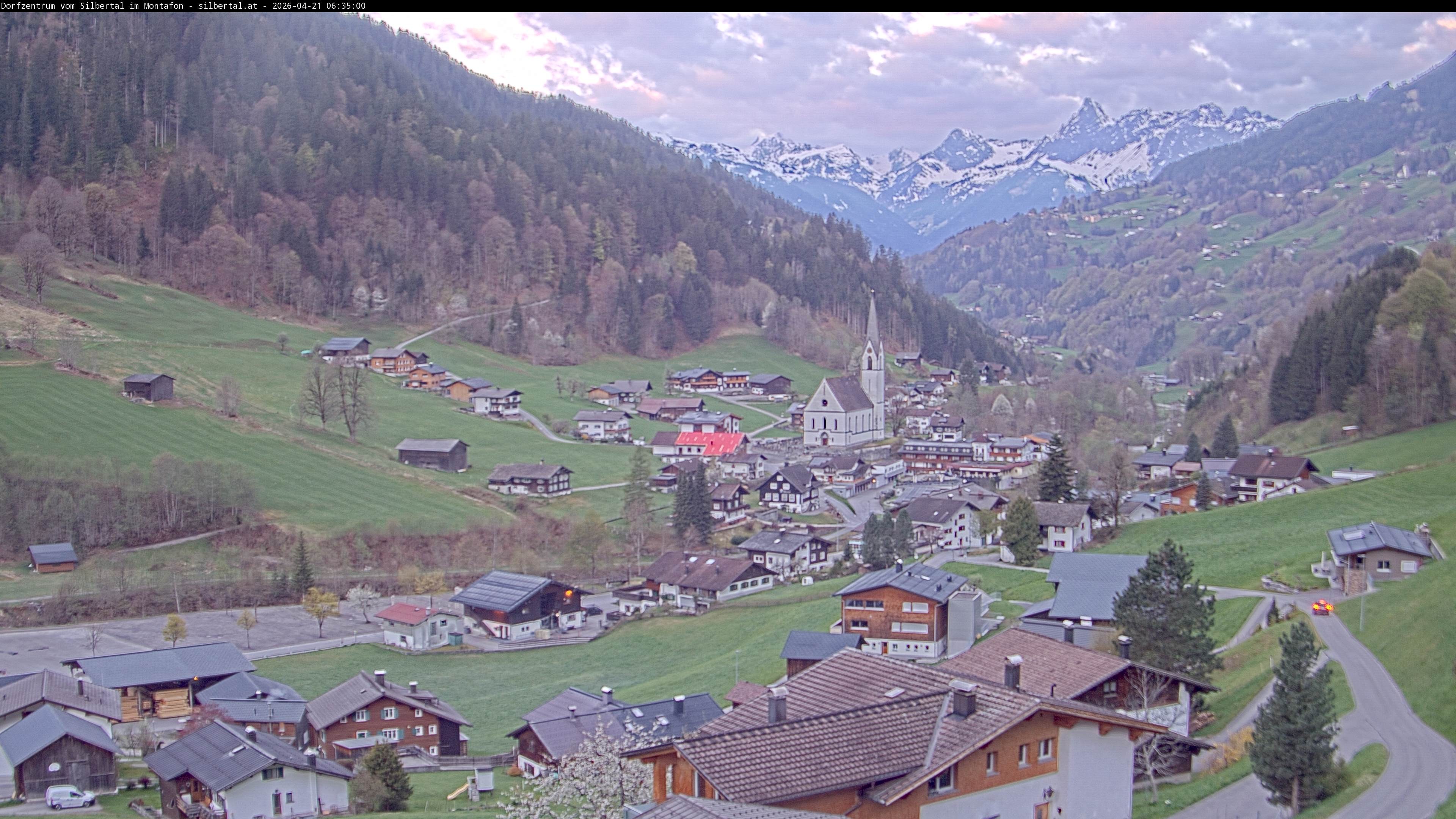 Archiv Foto Webcam Blick auf Silbertal, Vorarlberg