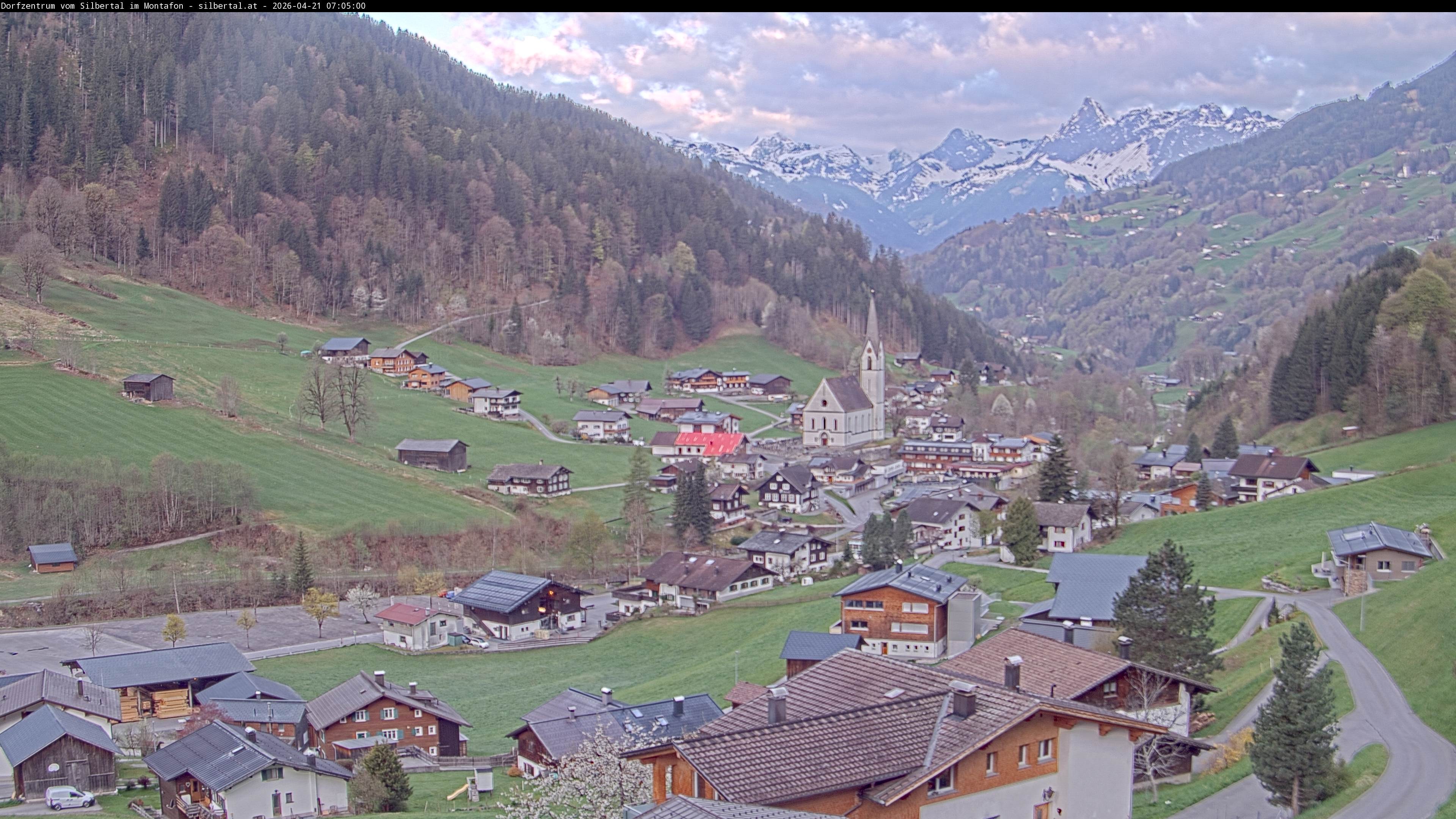 Archiv Foto Webcam Blick auf Silbertal, Vorarlberg