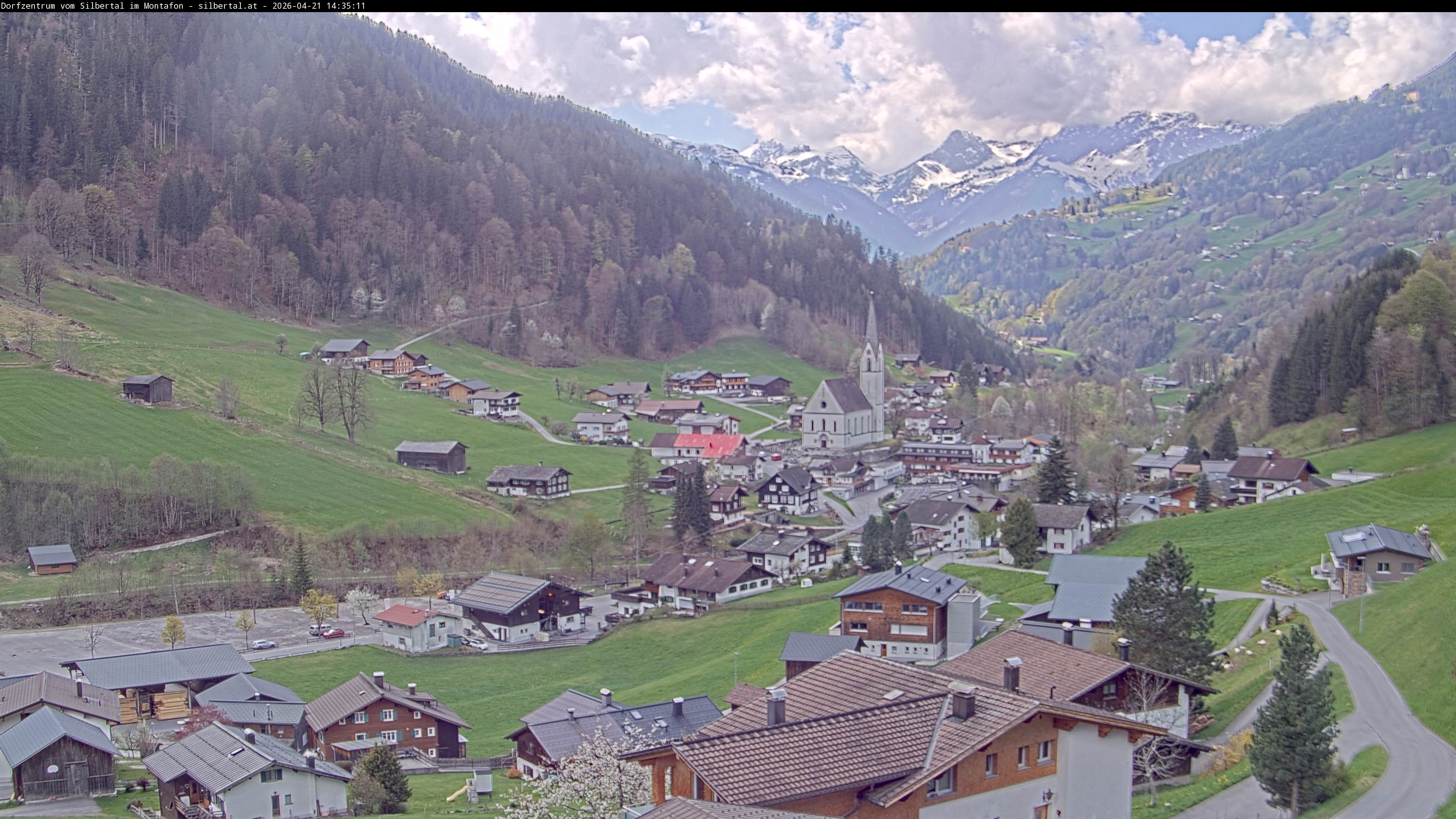 Archiv Foto Webcam Blick auf Silbertal, Vorarlberg